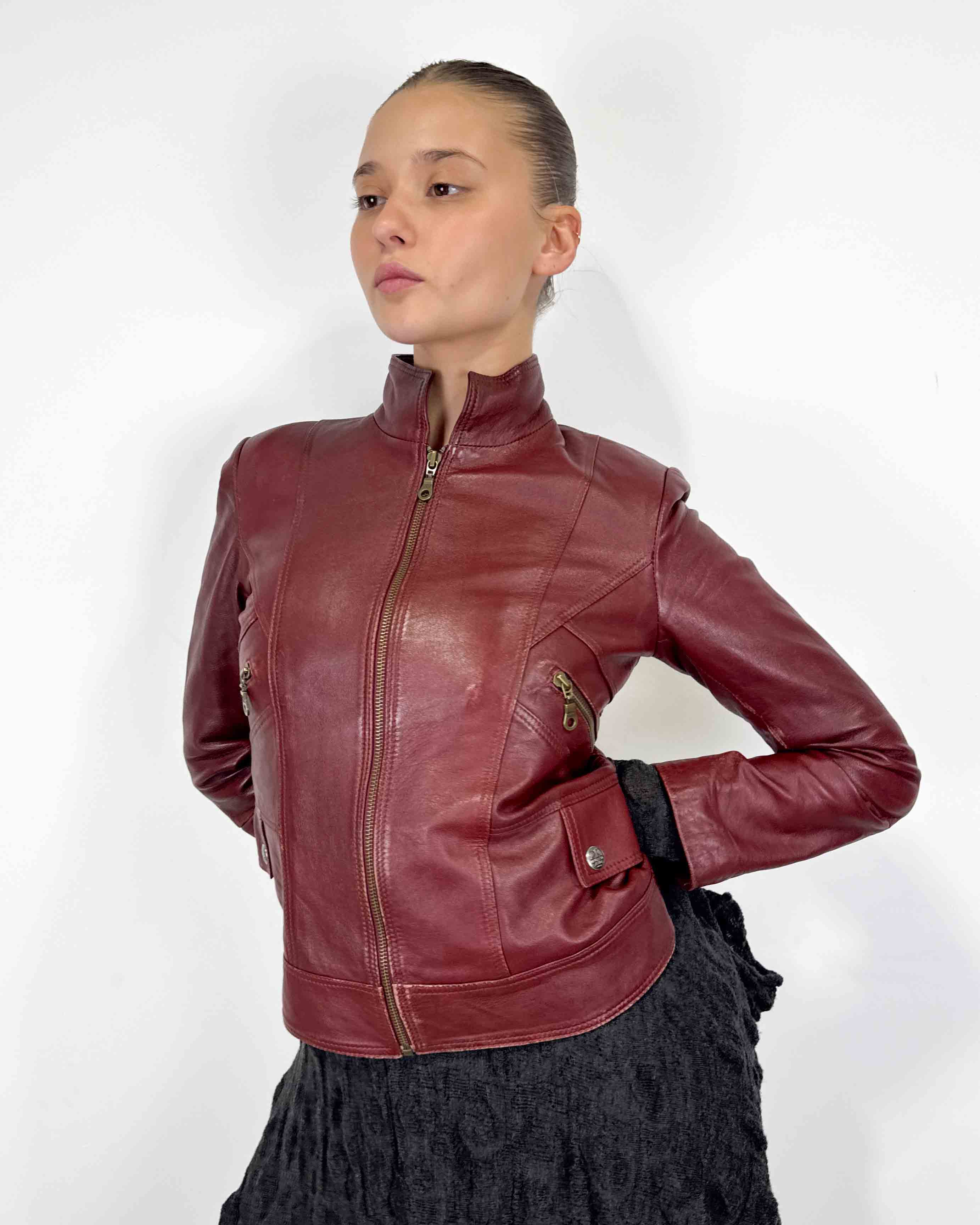 The glenna leather jacket