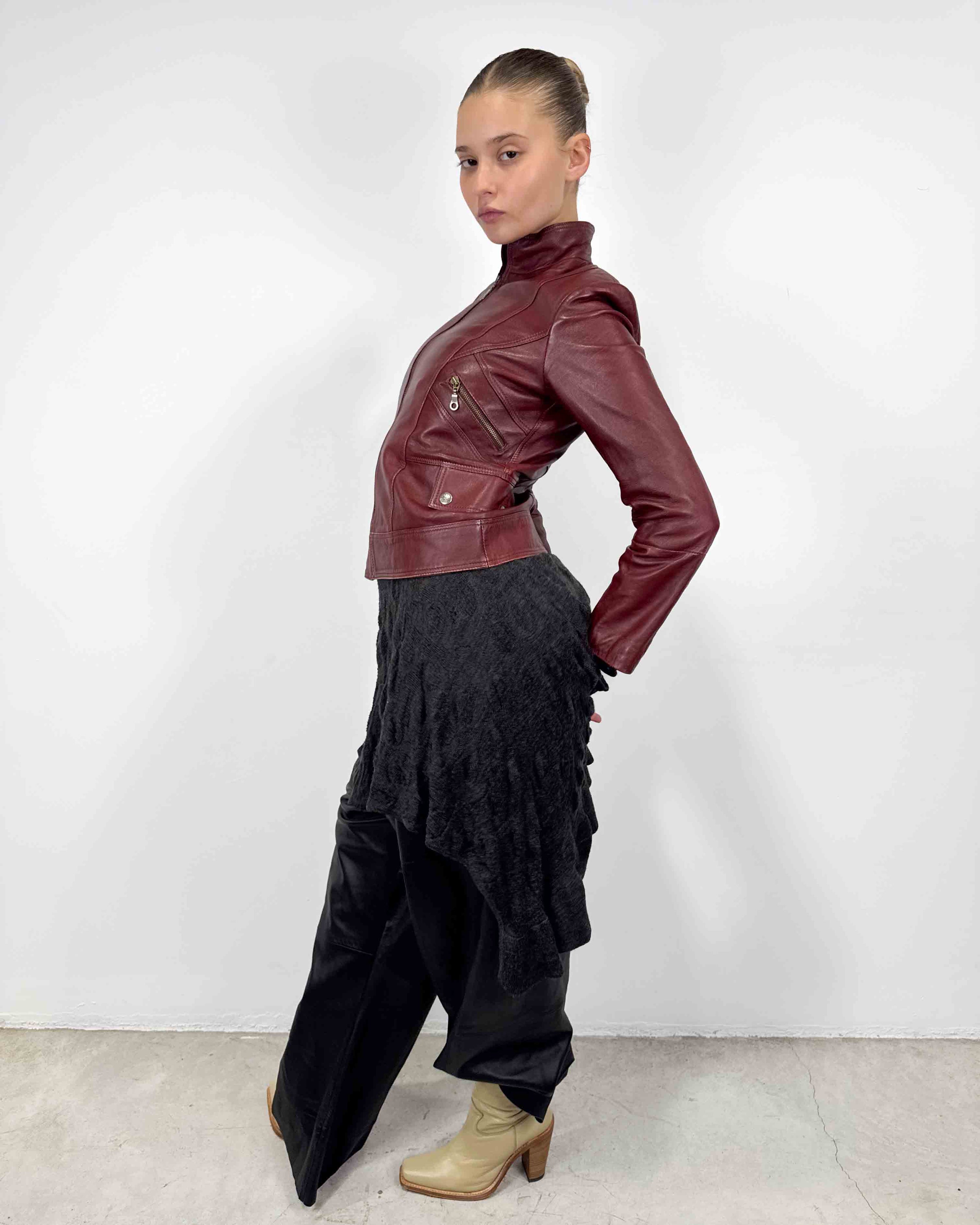 The glenna leather jacket