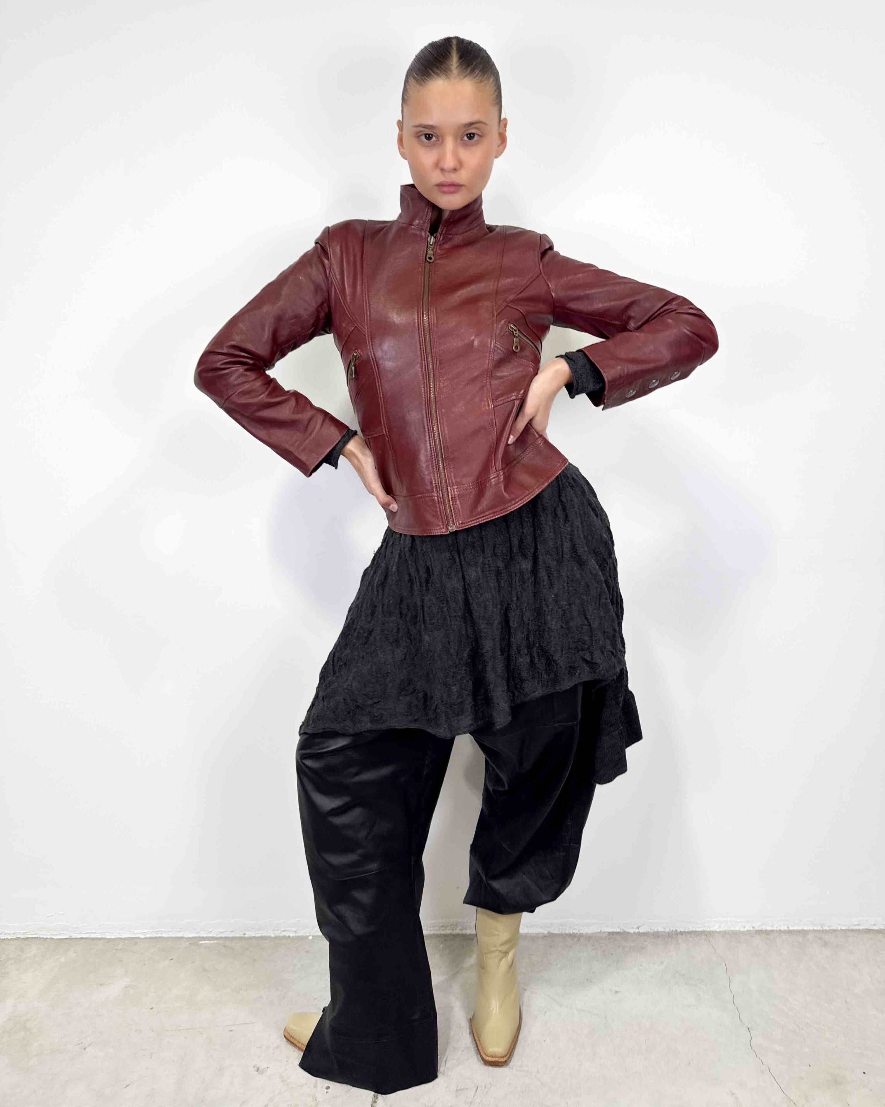 The glenna leather jacket