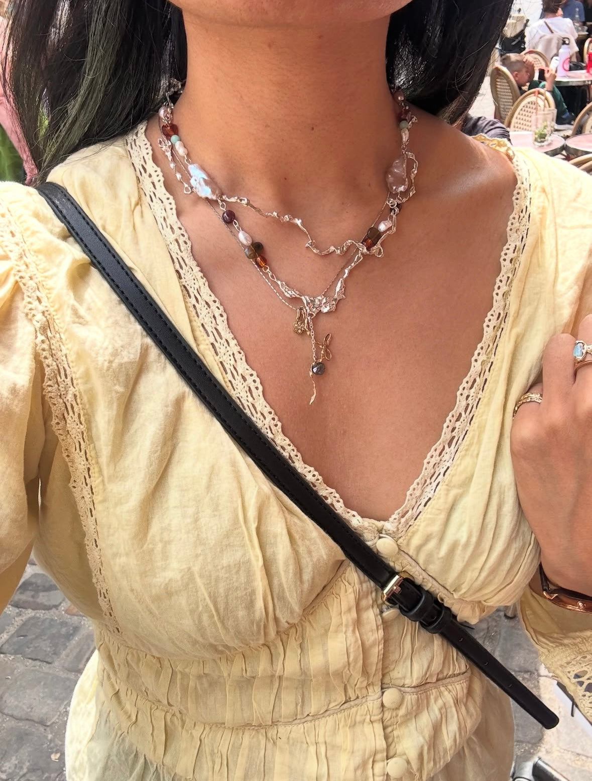 Beaded seraph necklace - grandma