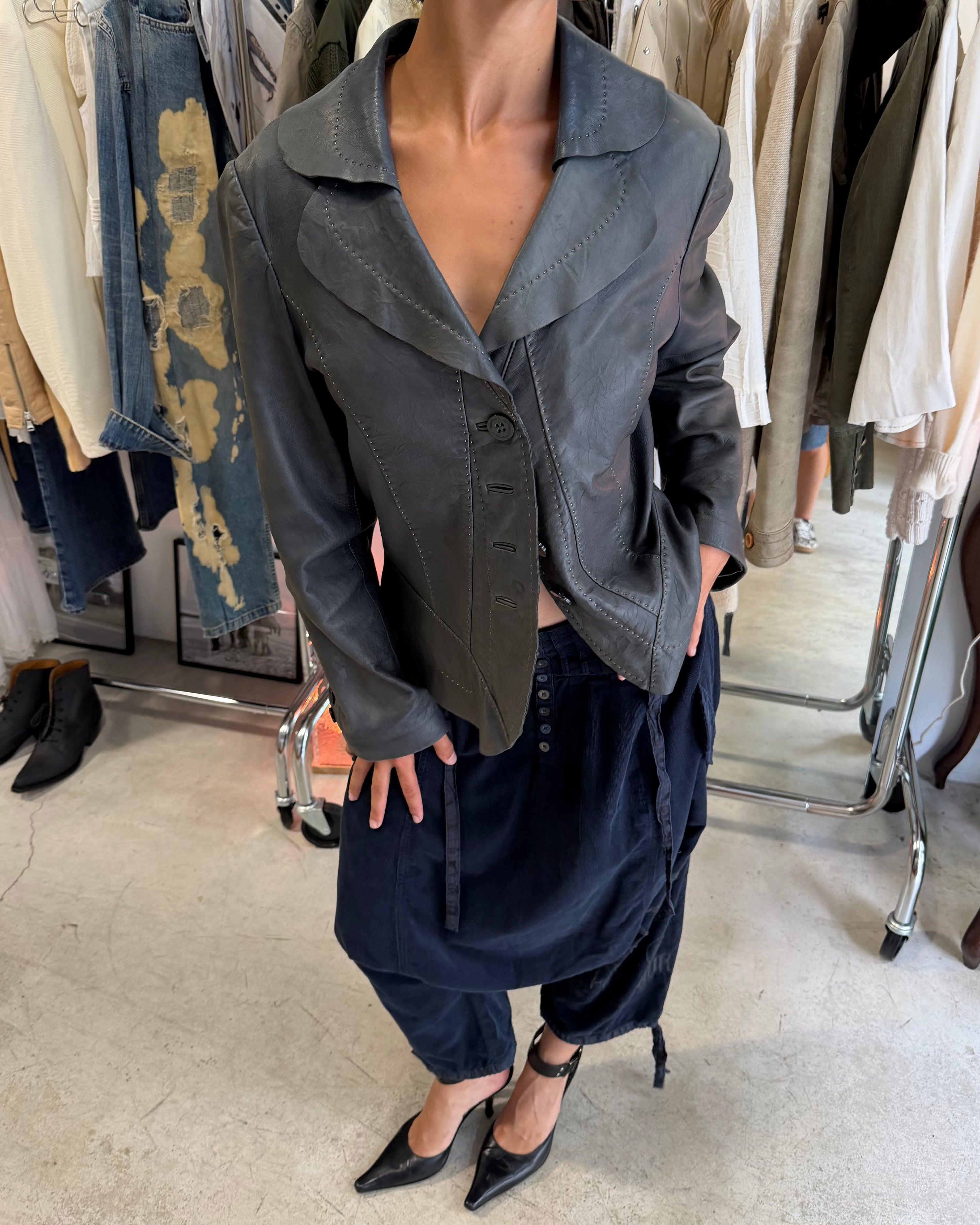The fania leather jacket