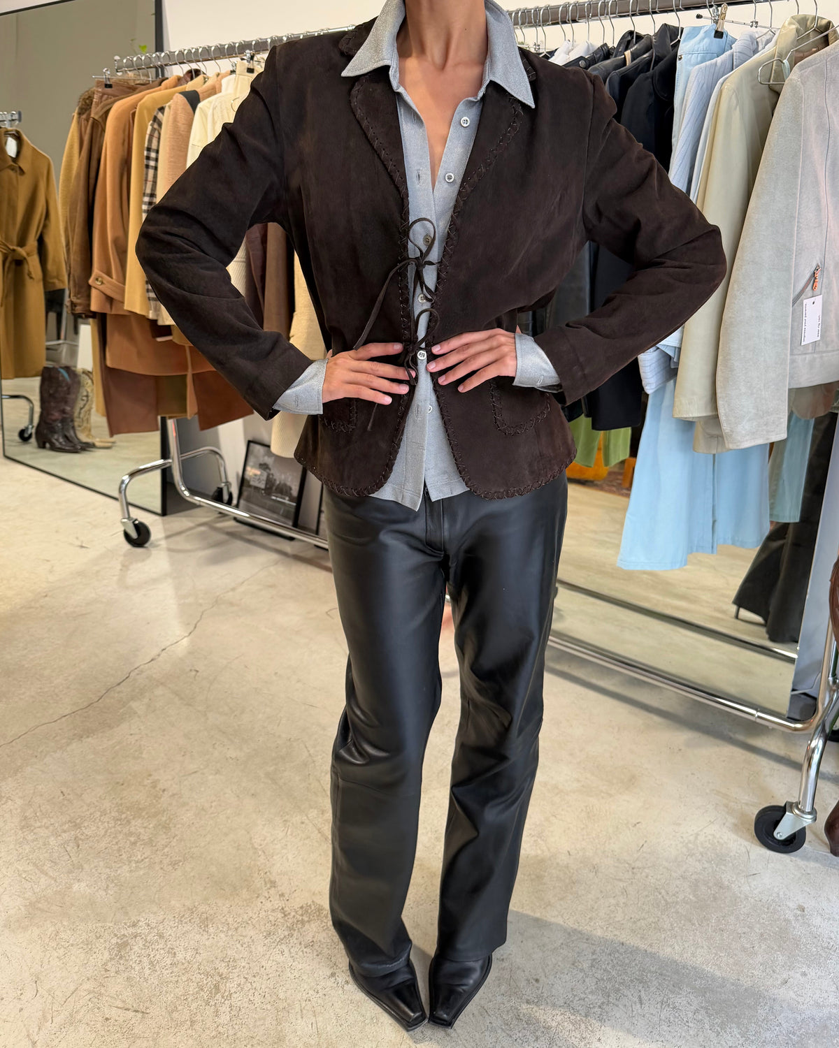 The vilma leather jacket