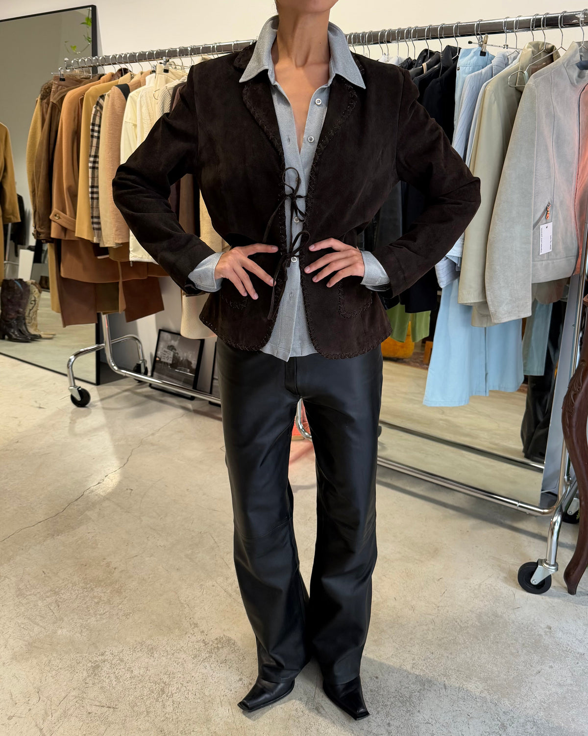 The vilma leather jacket