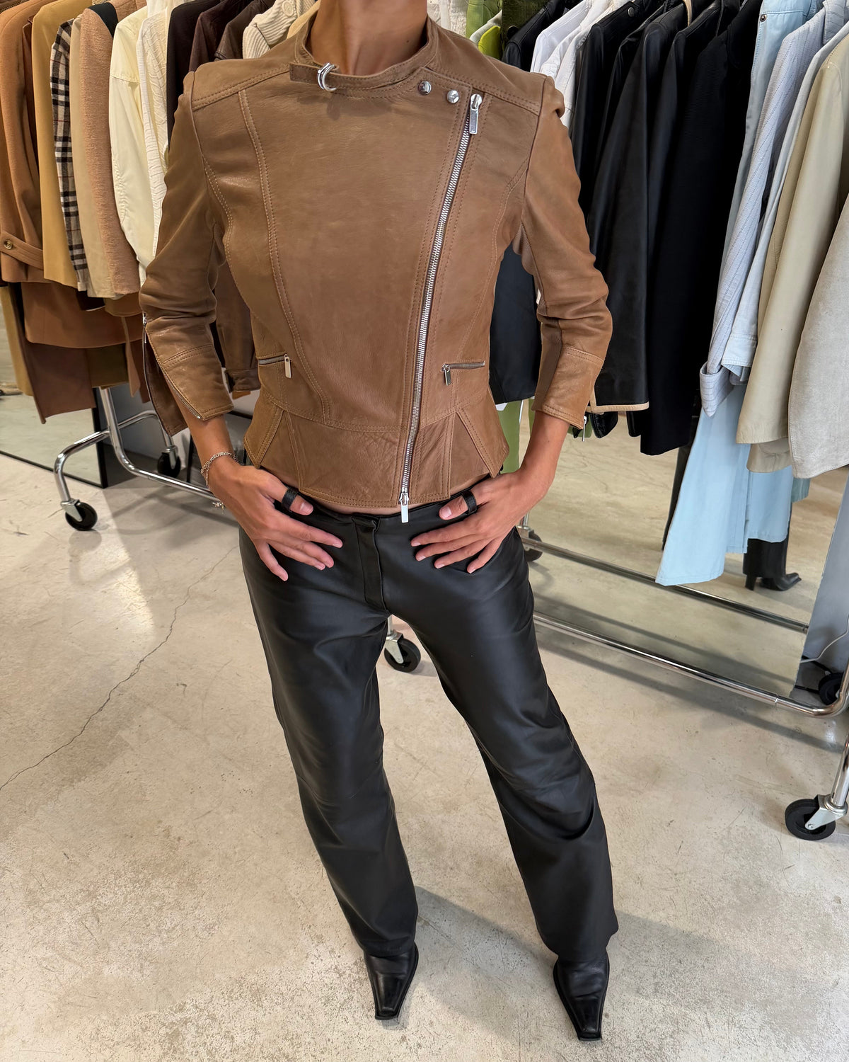 The carla leather jacket