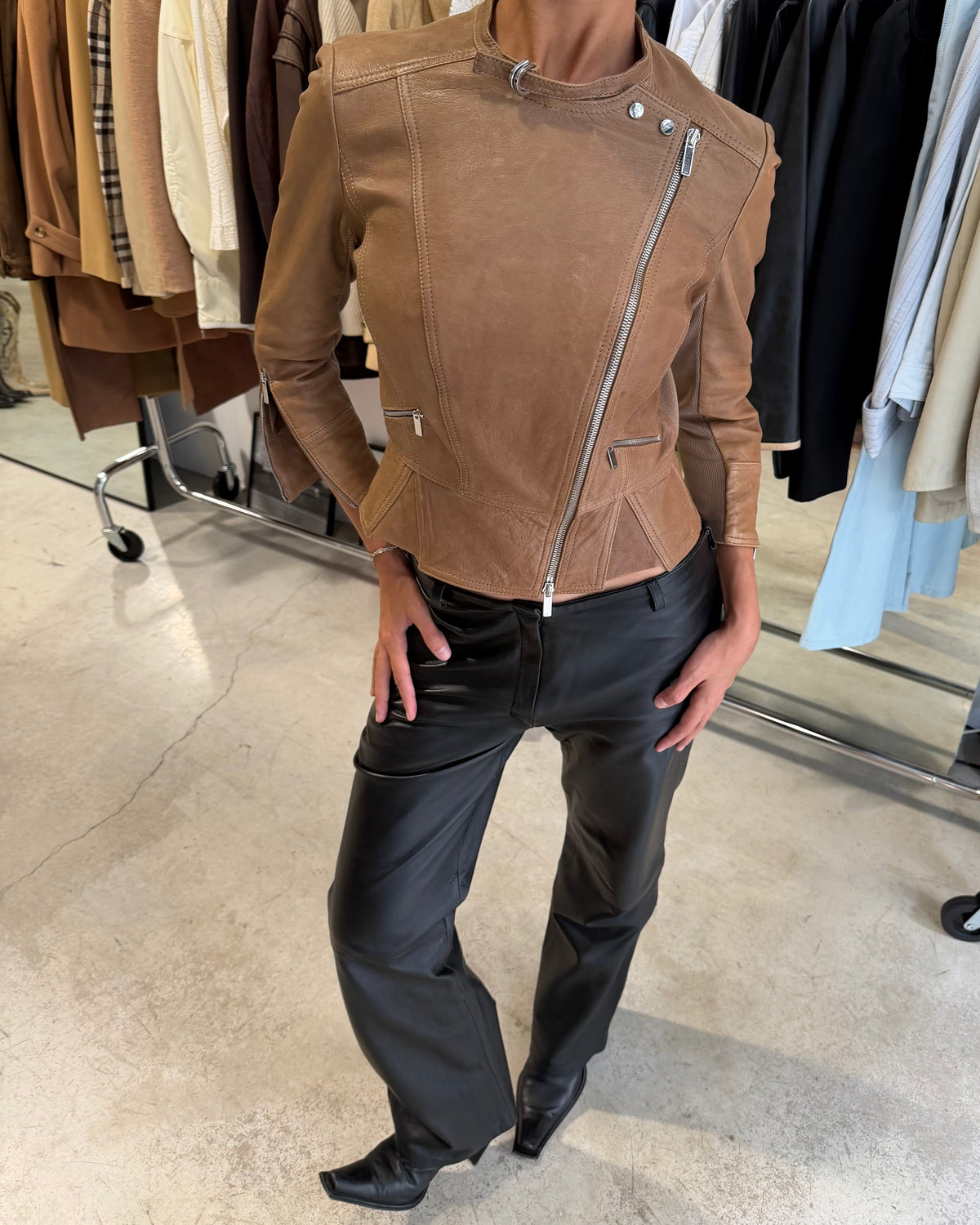 The carla leather jacket