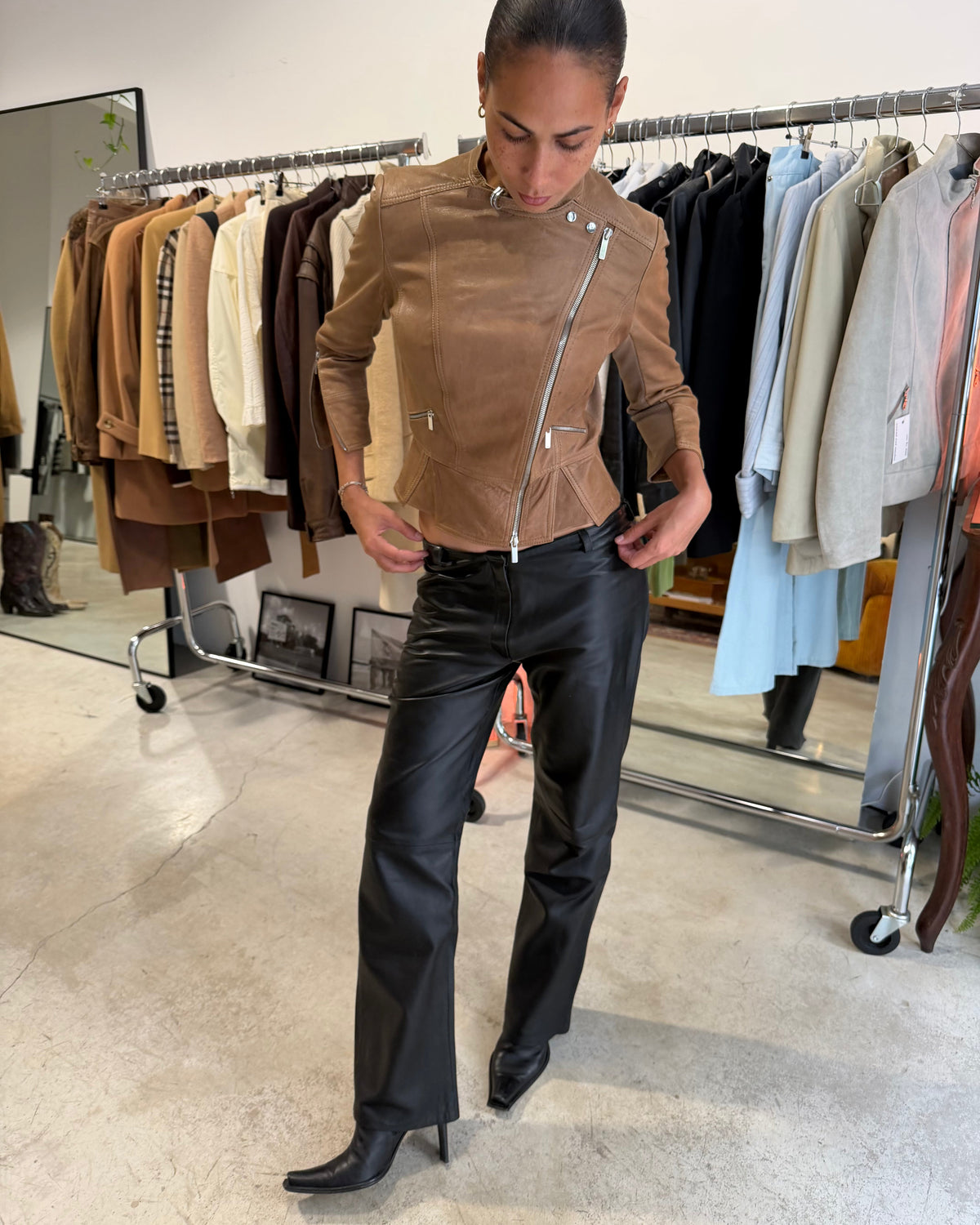 The carla leather jacket