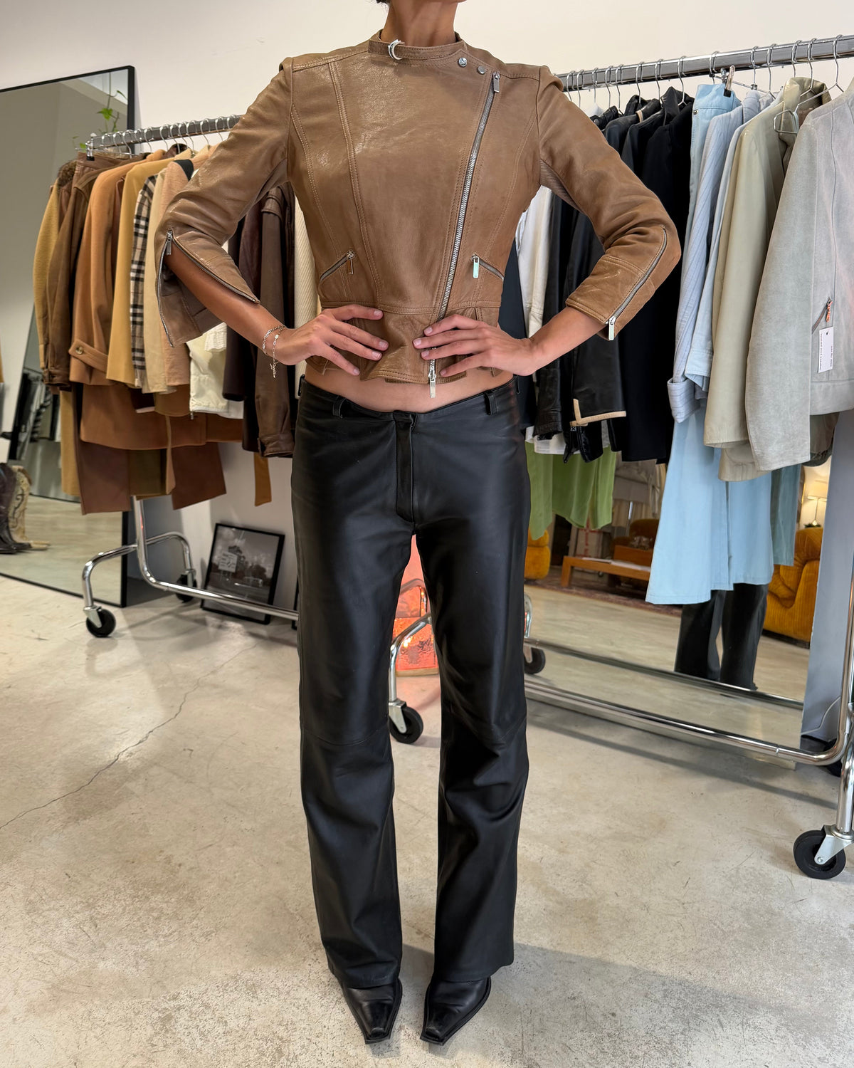 The carla leather jacket