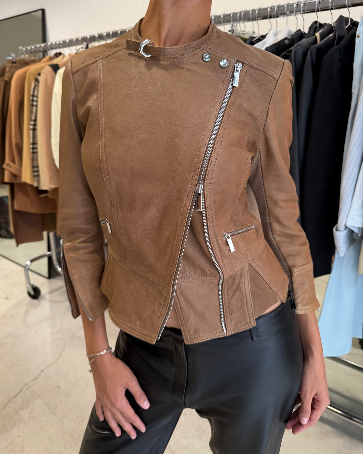 The carla leather jacket