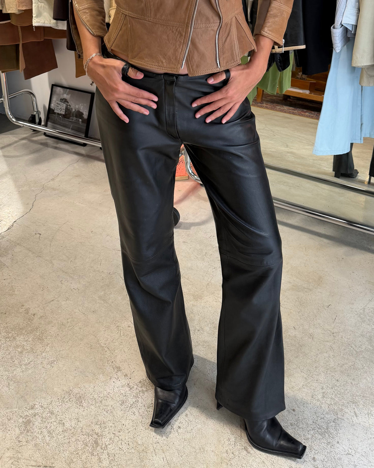 The chloe leather pants