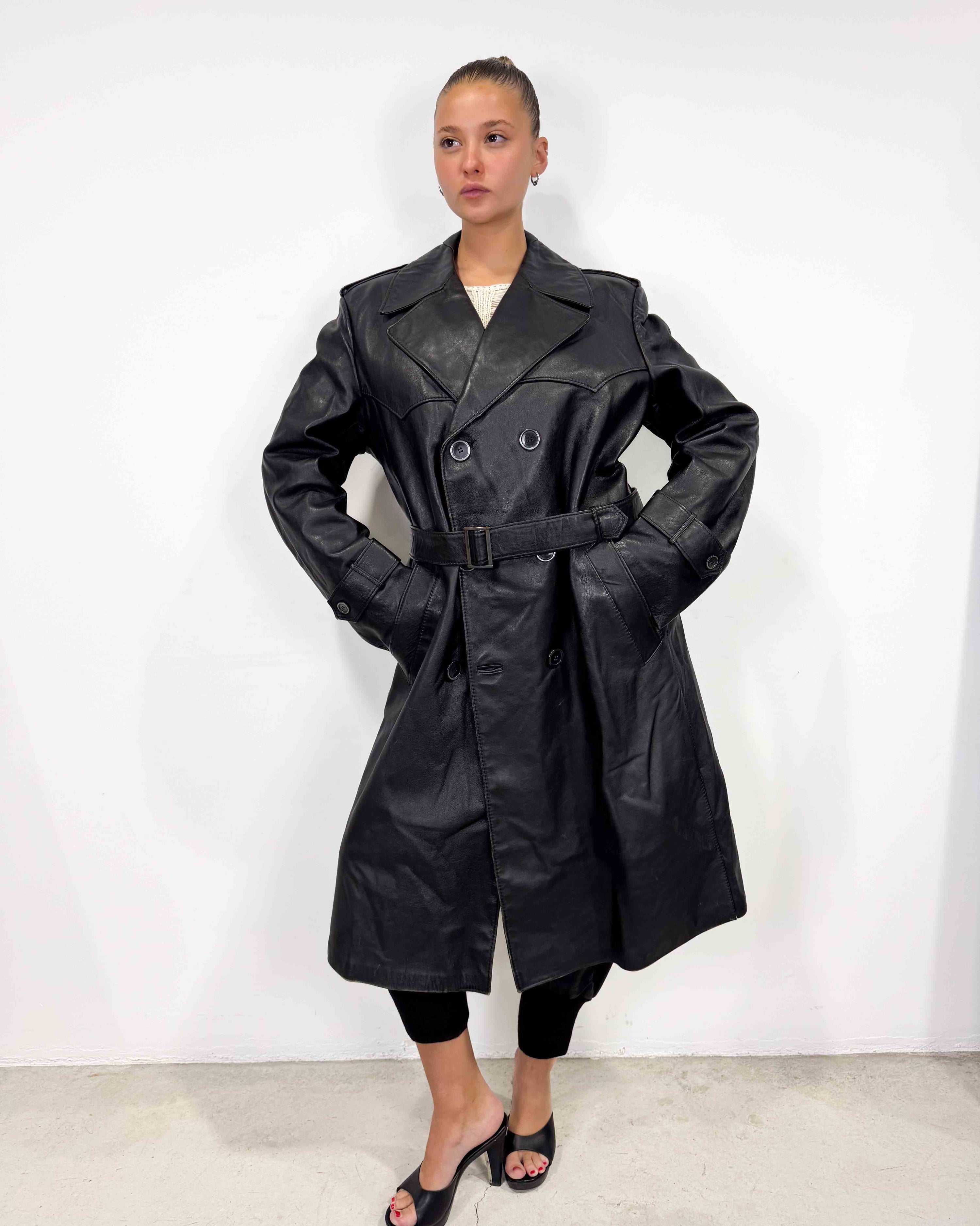 The gwendolyn leather coat