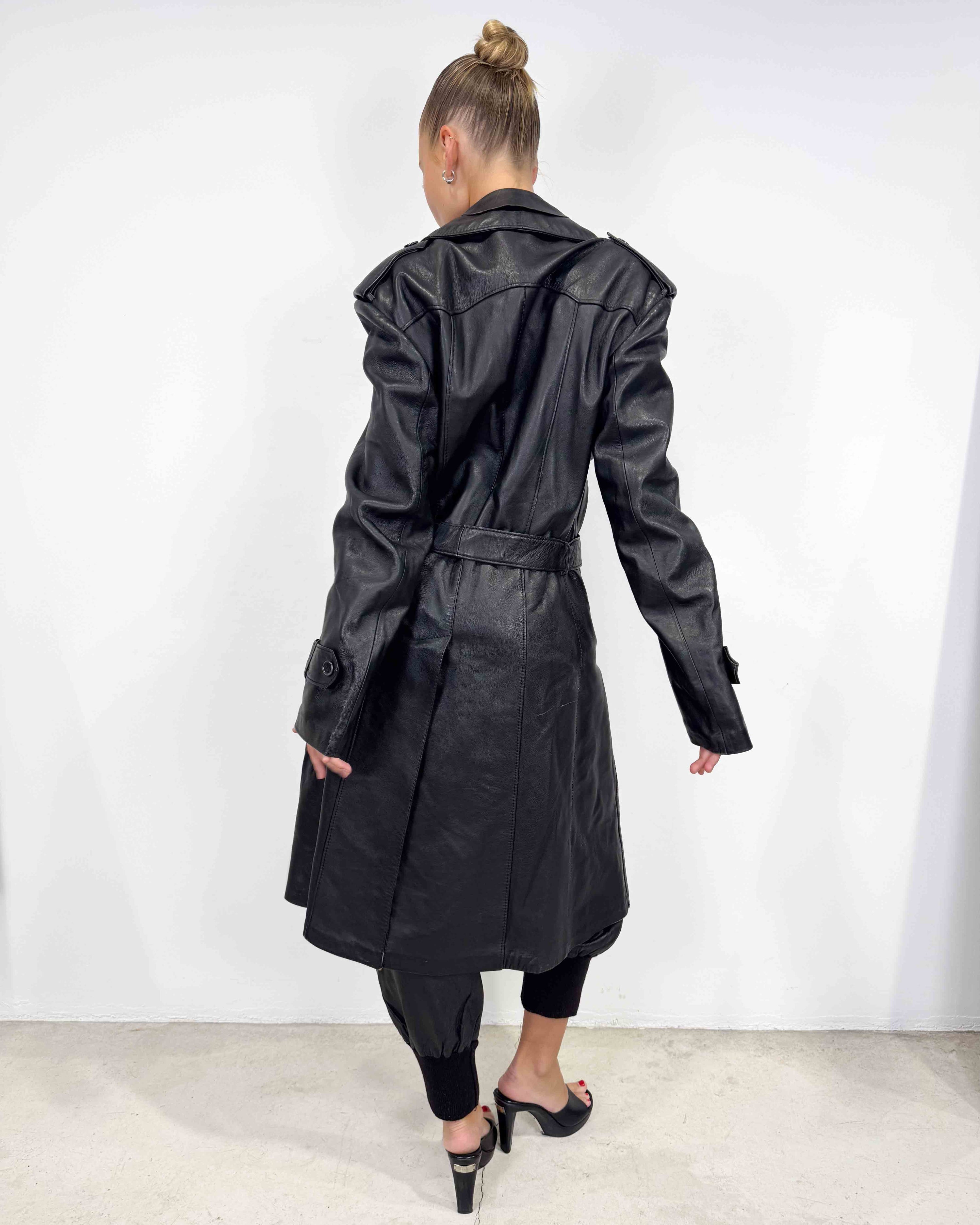 The gwendolyn leather coat