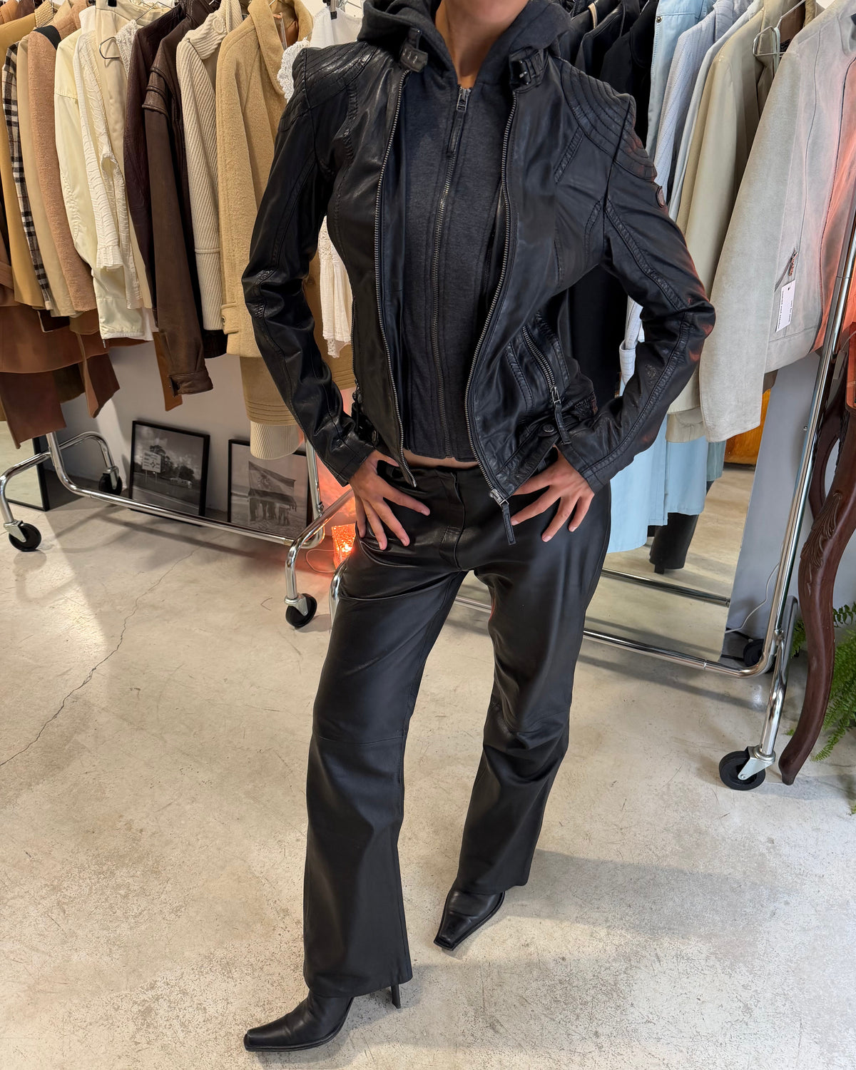 The lainey leather jacket