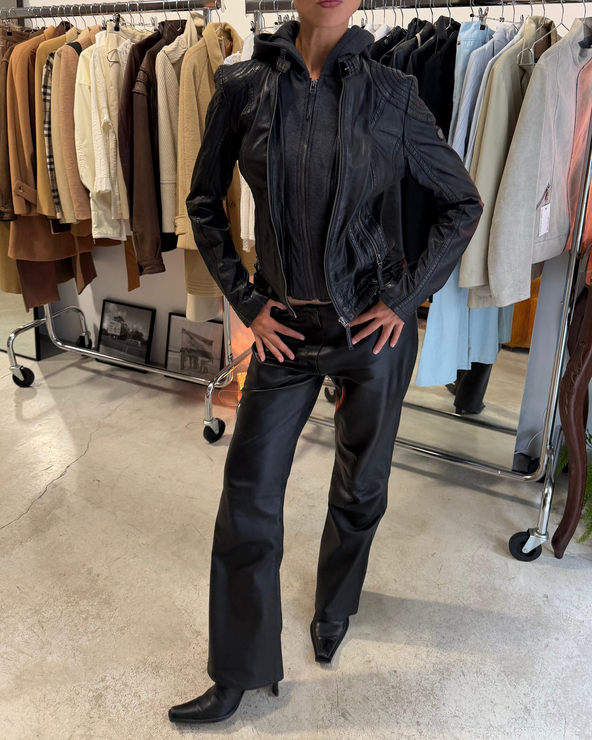 The lainey leather jacket
