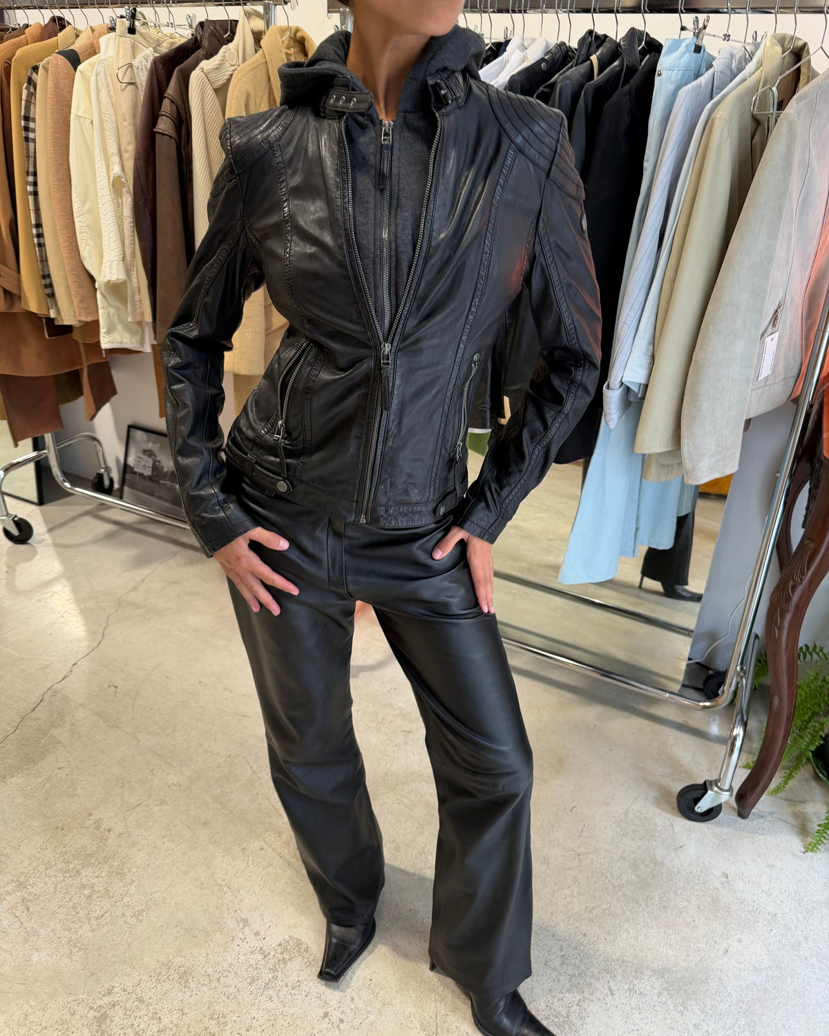 The lainey leather jacket