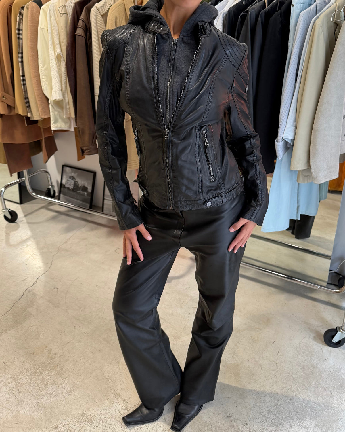 The lainey leather jacket