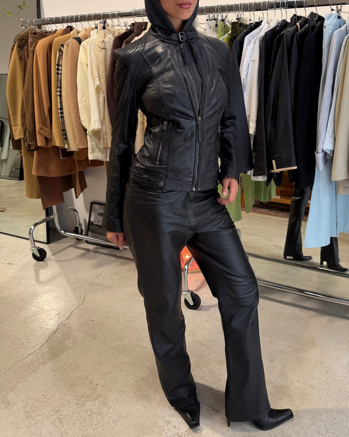 The lainey leather jacket