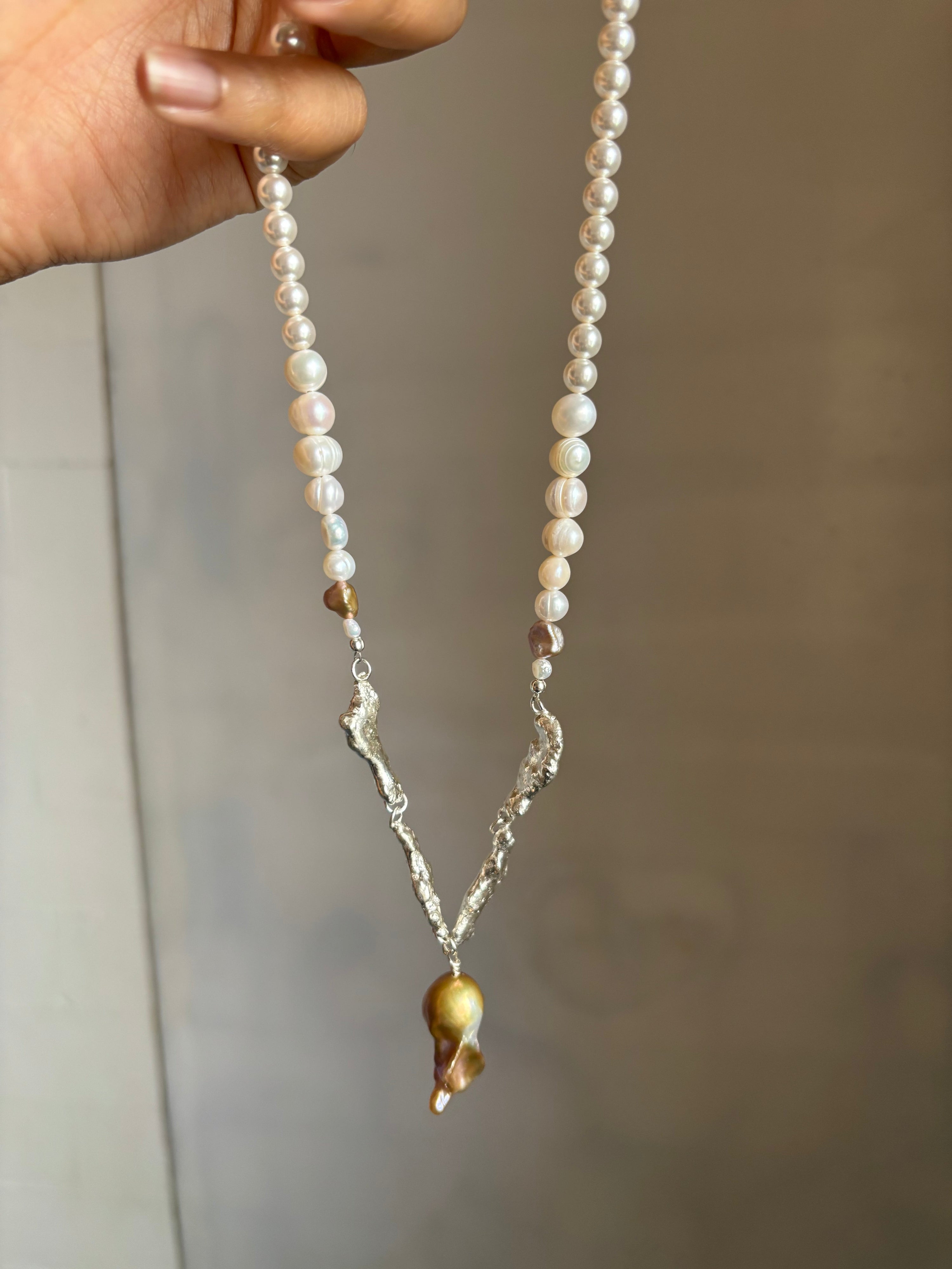 Darling silver necklace - purple