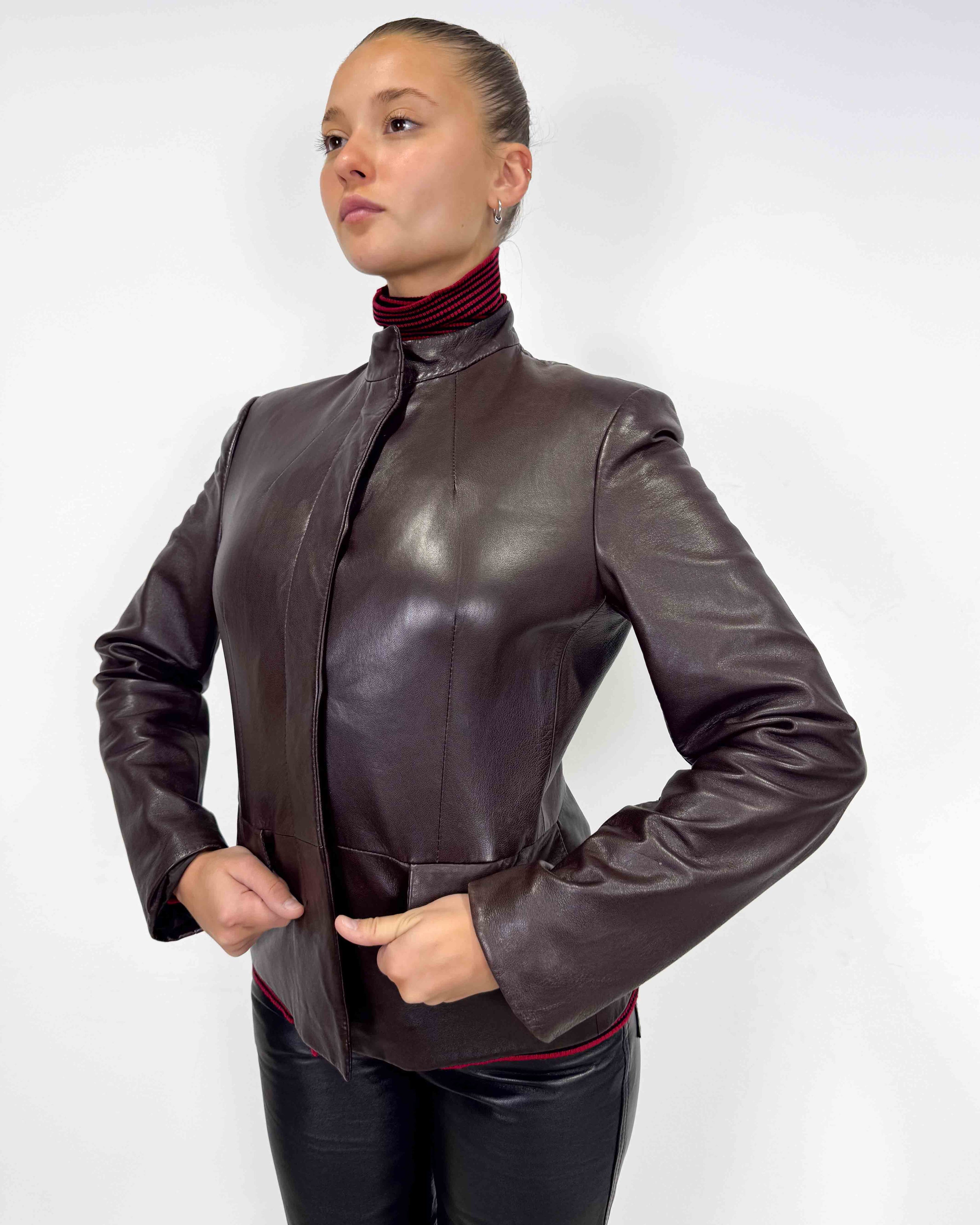 The rajiya leather jacket