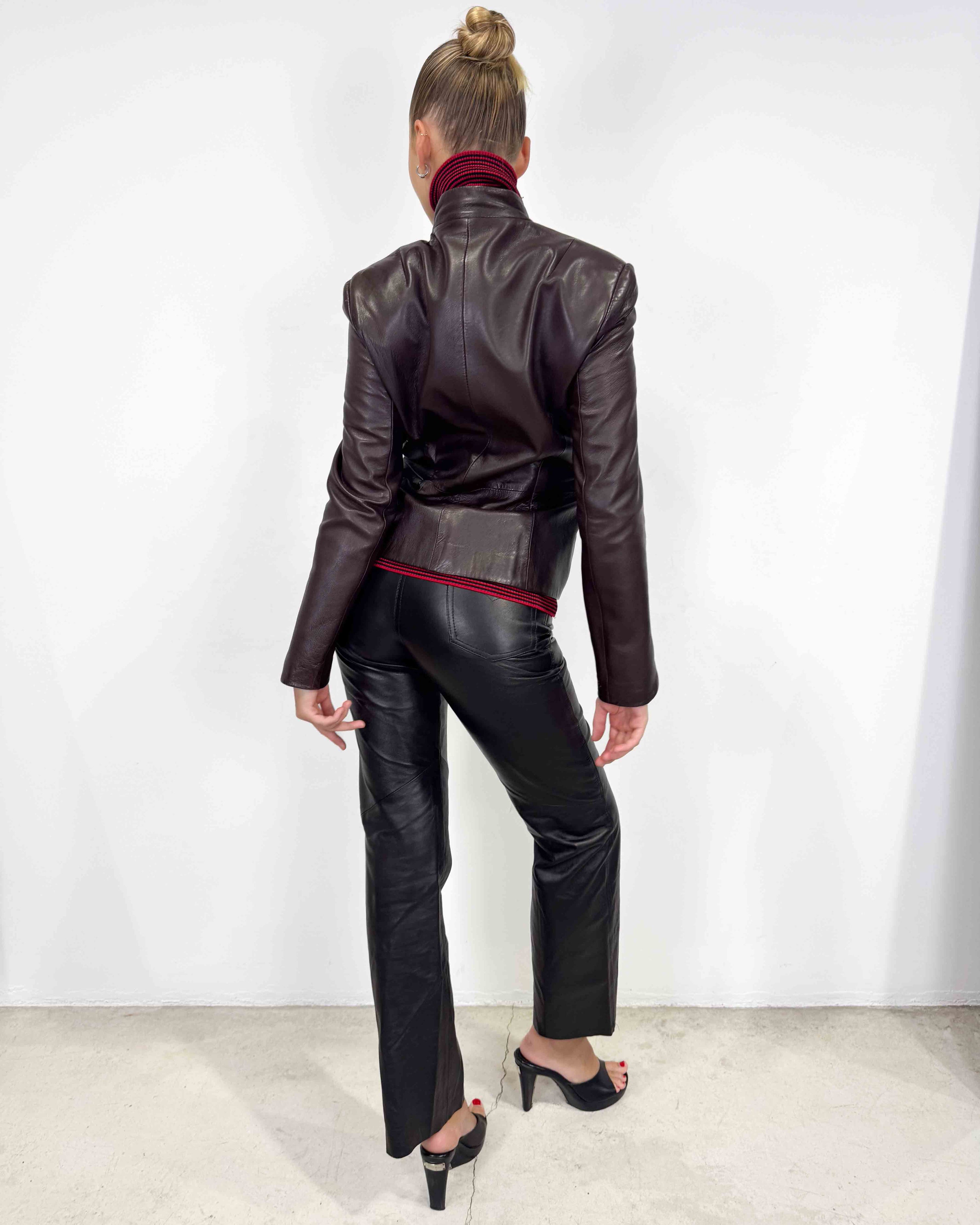 The rajiya leather jacket