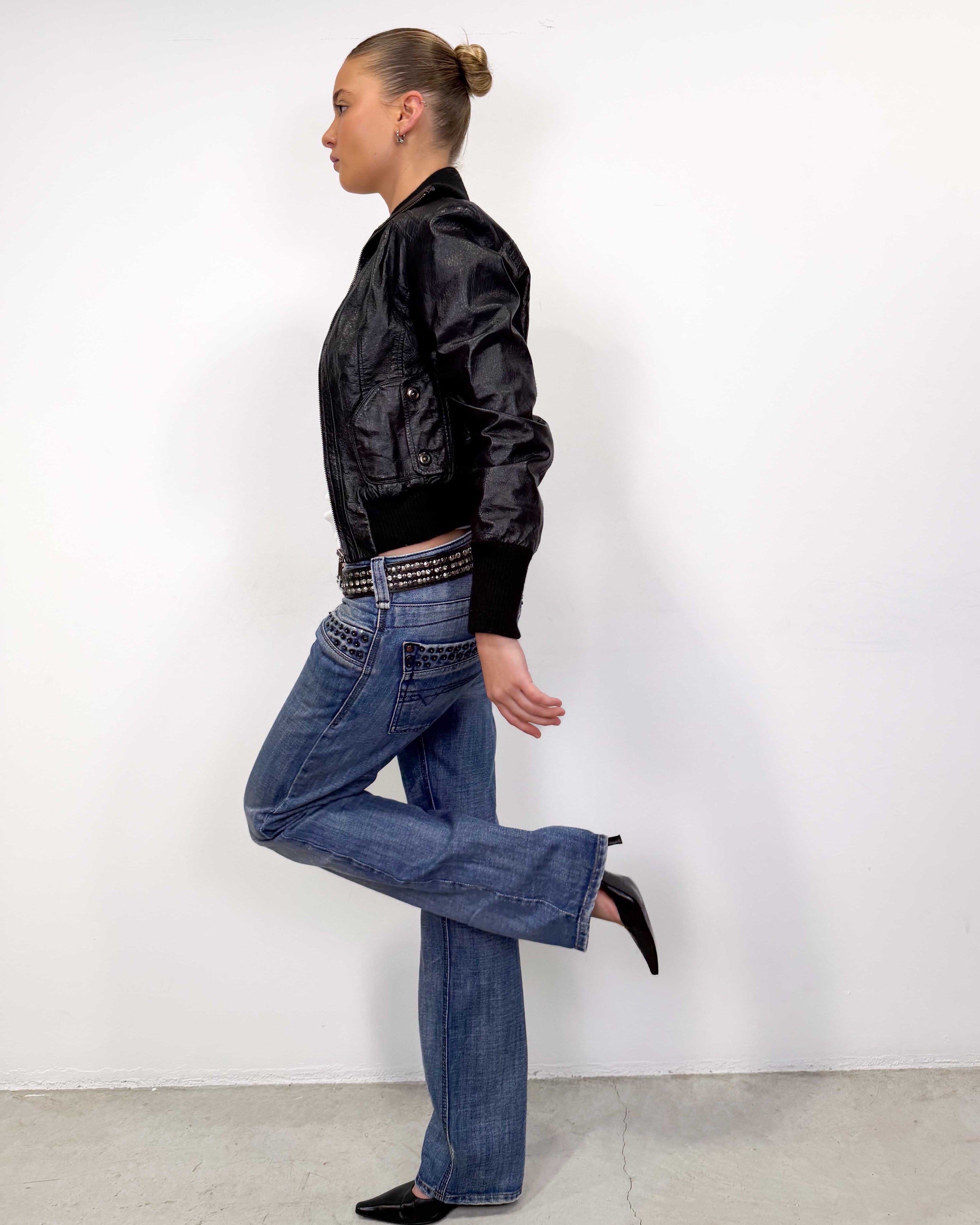 The nia leather jacket