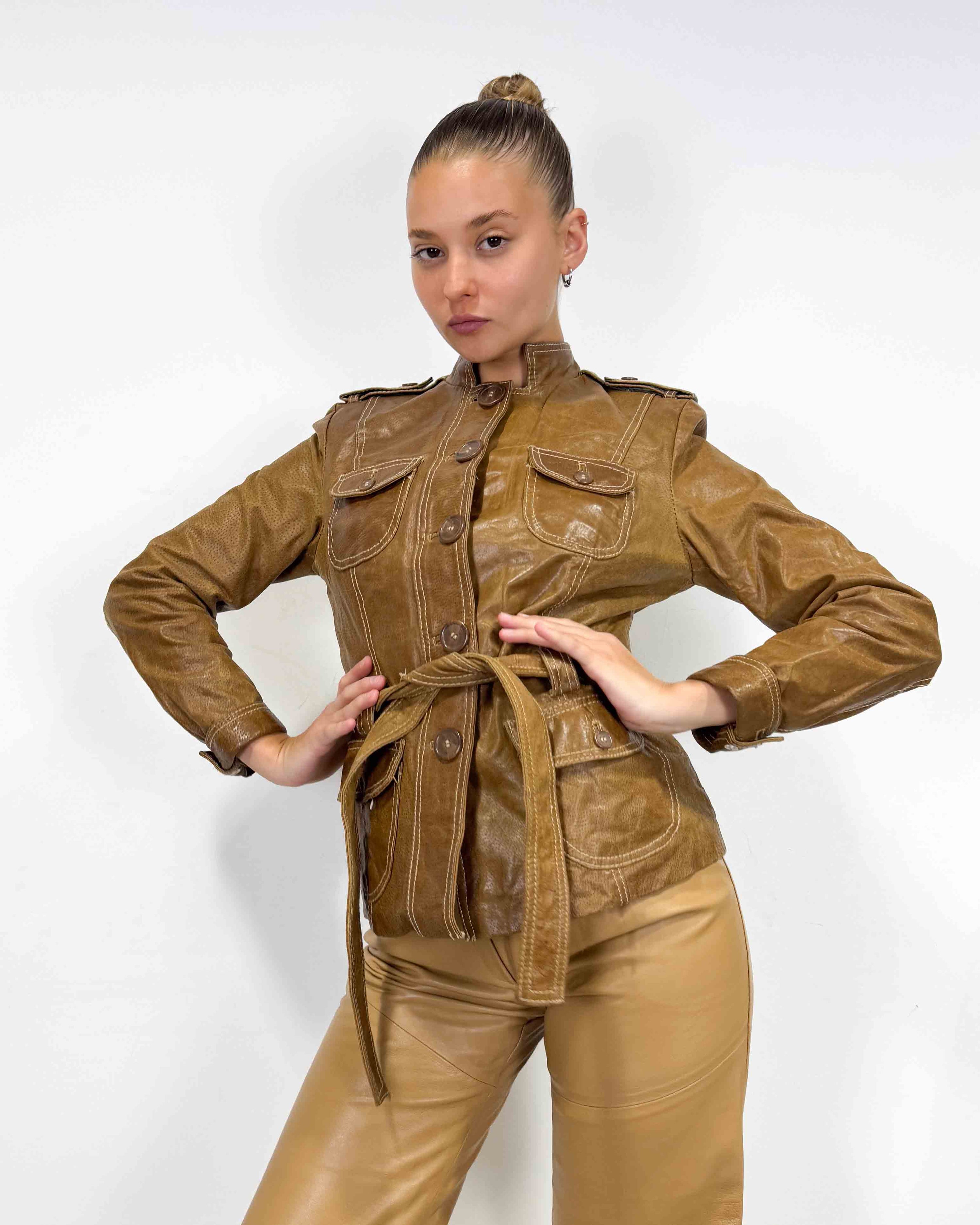 The giada leather jacket