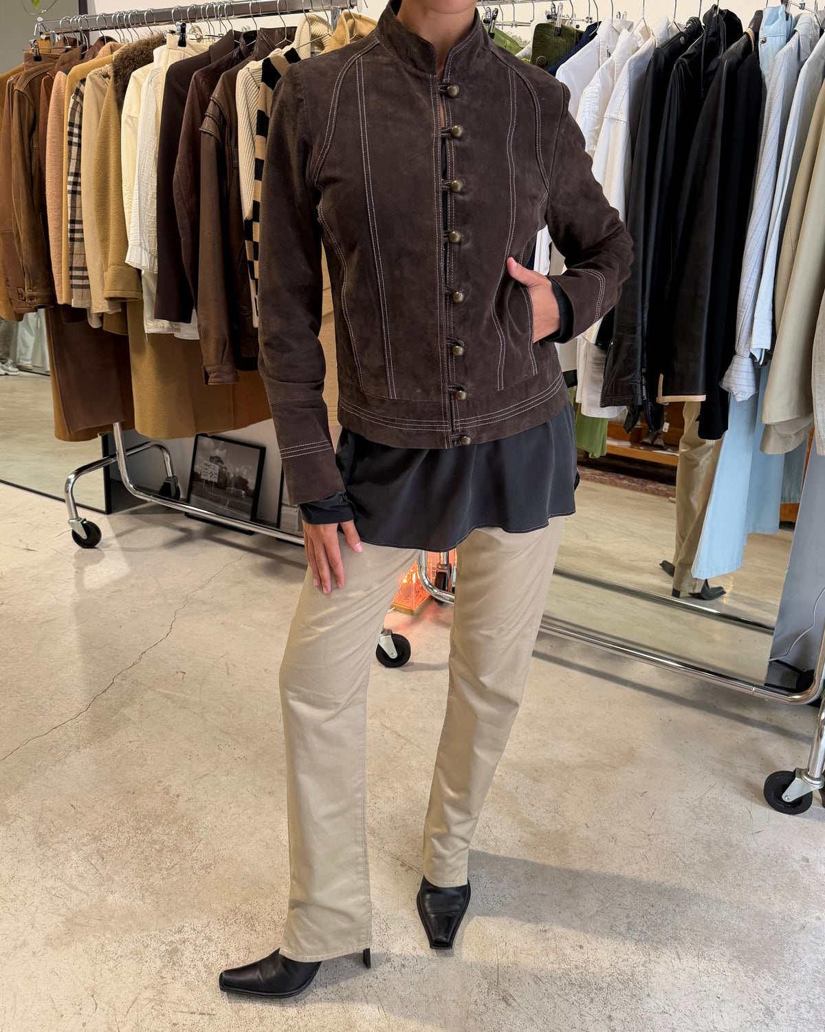 The sandra leather jacket