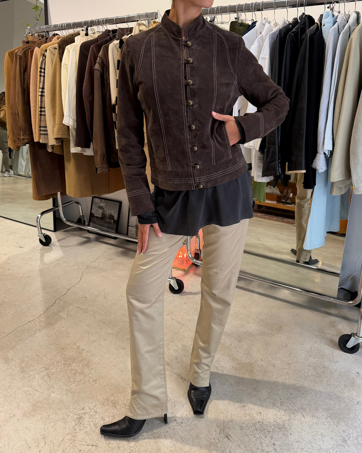 The sandra leather jacket