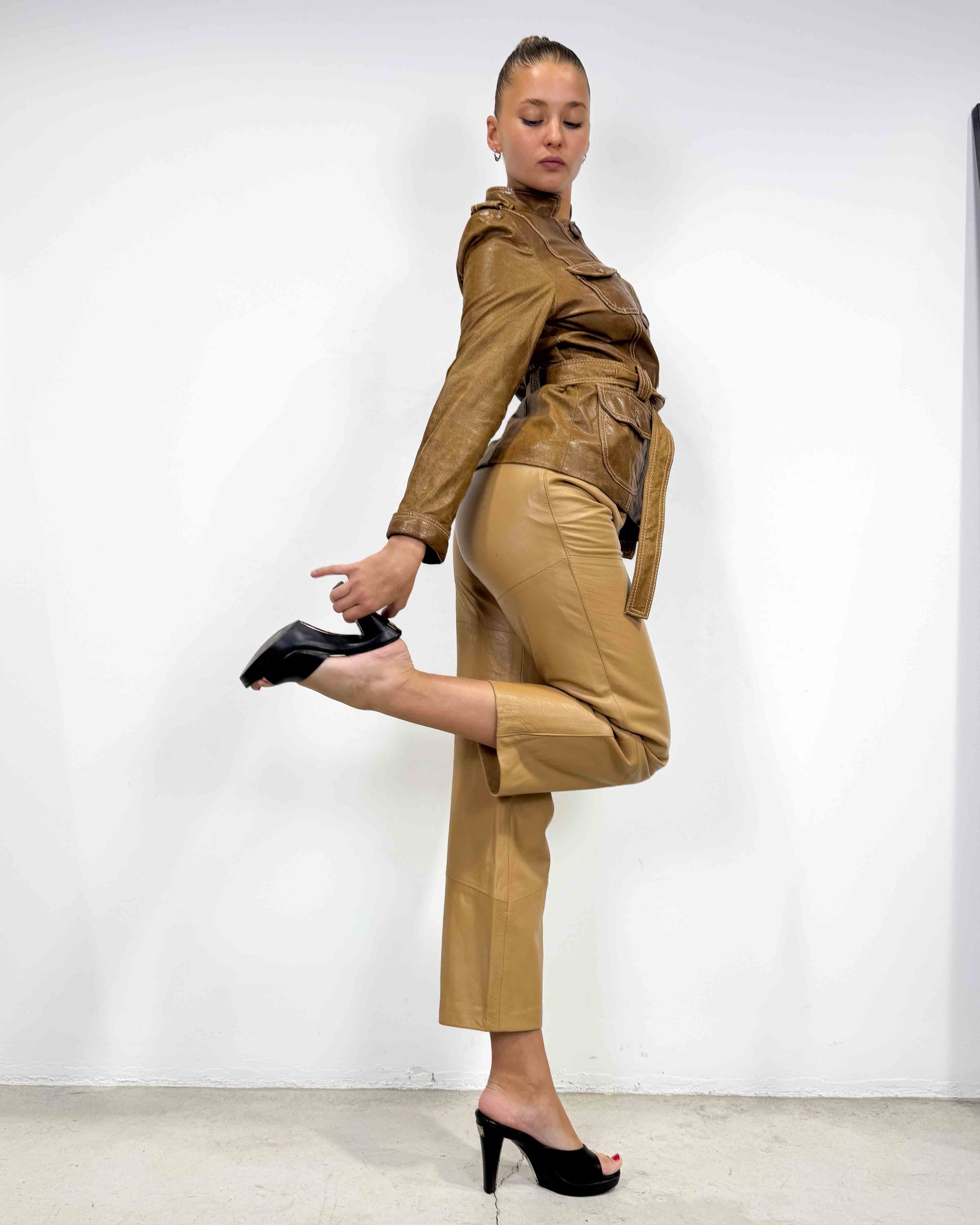 The giada leather jacket