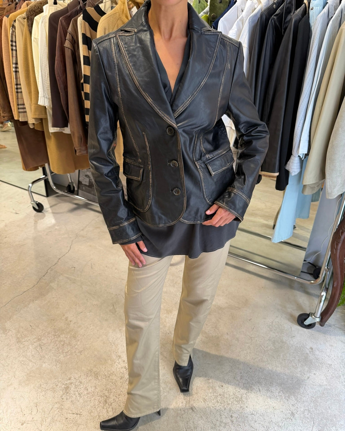 The jordan leather jacket