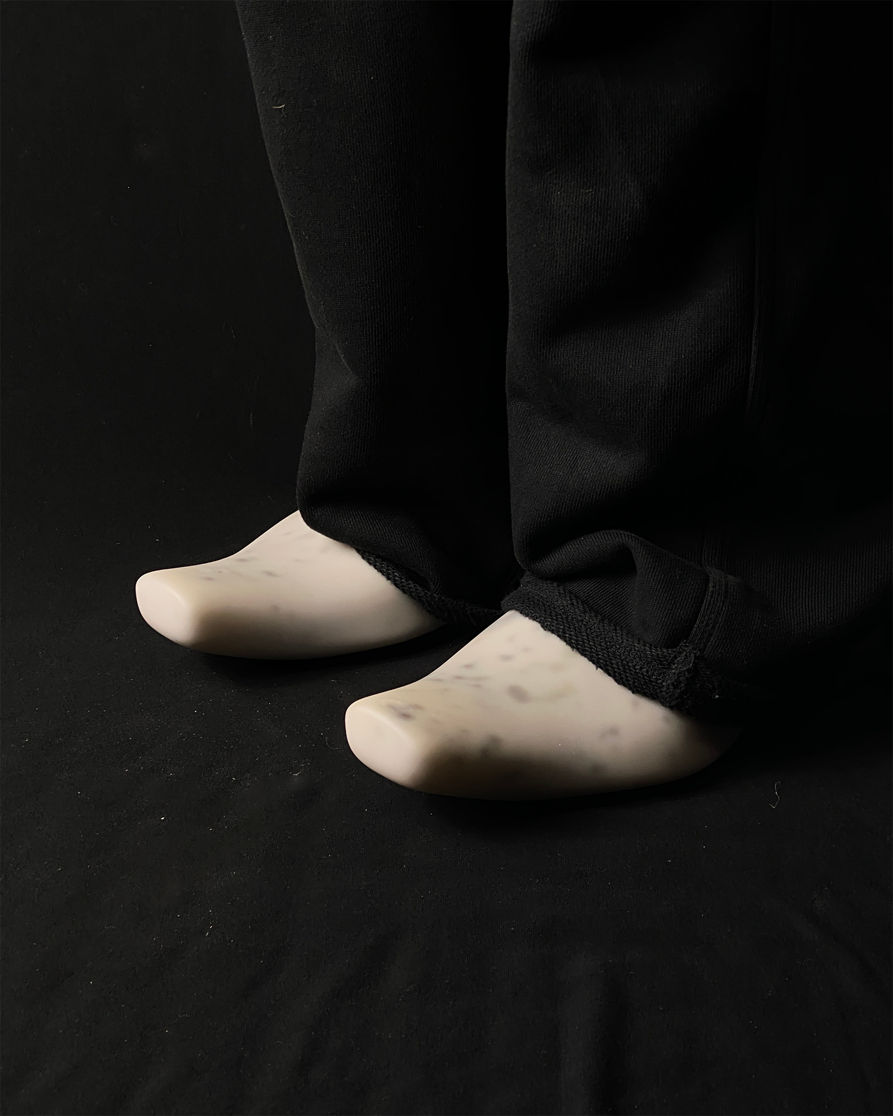 Soft rubber mules - dirty