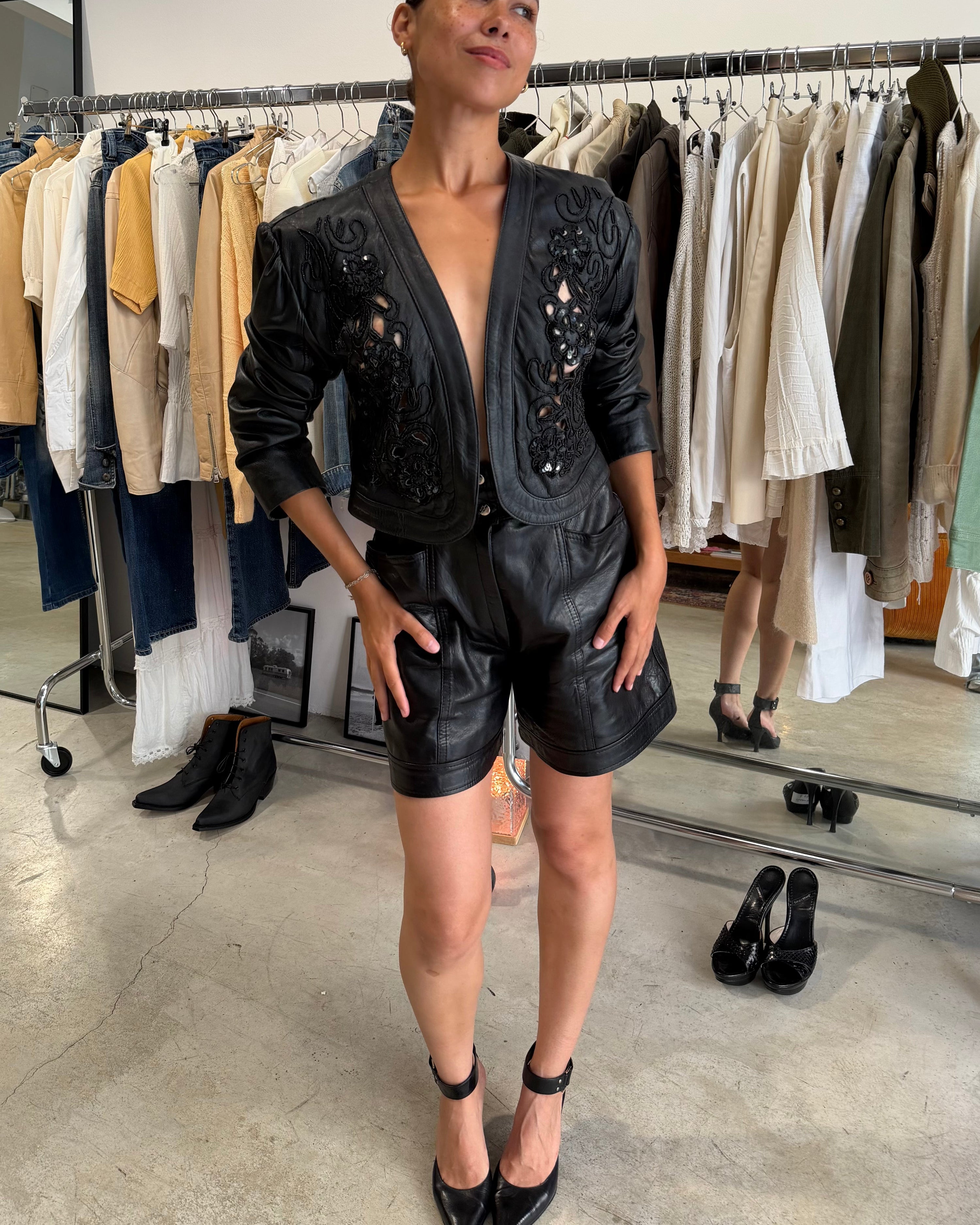 The tiffany leather jacket