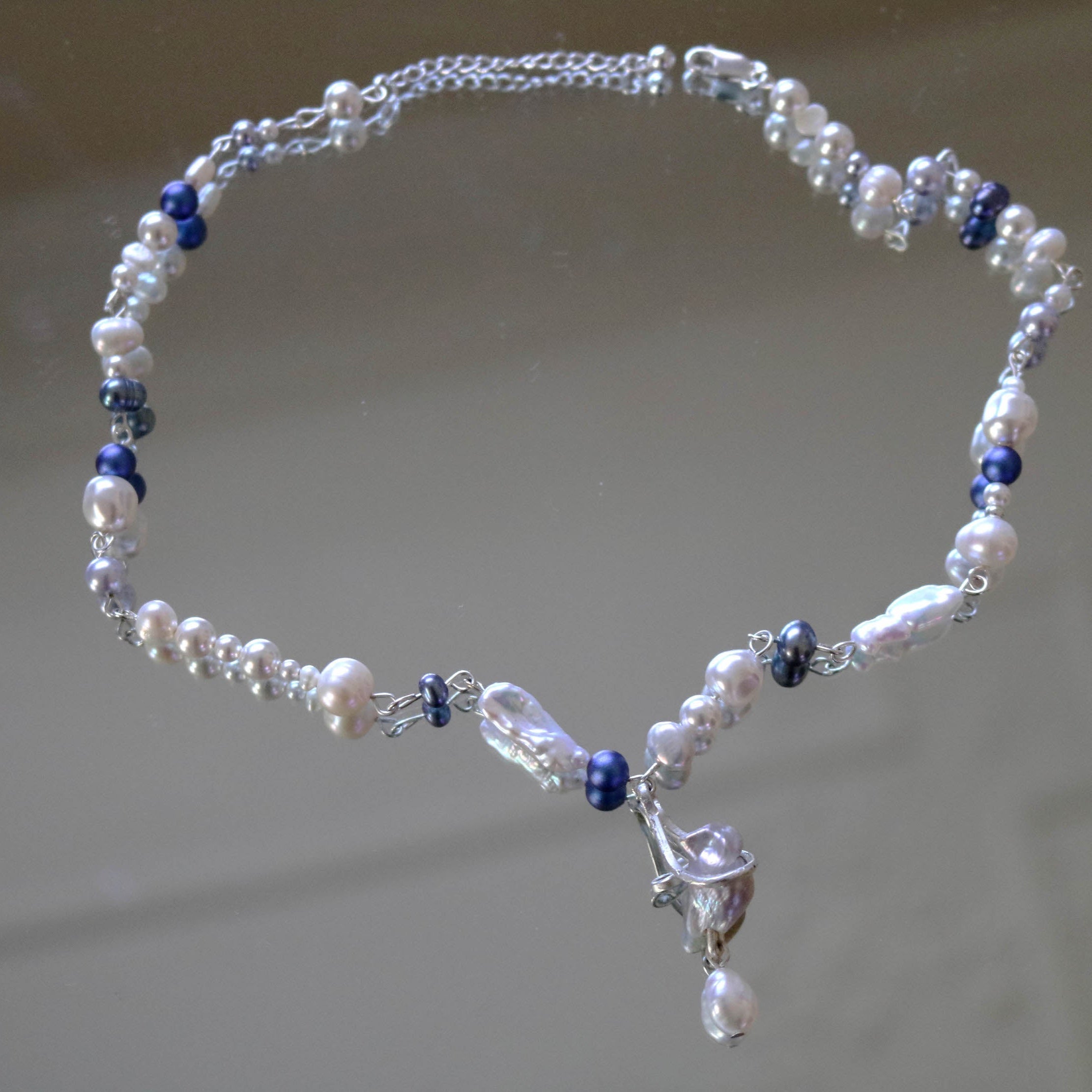 Floating charm necklace