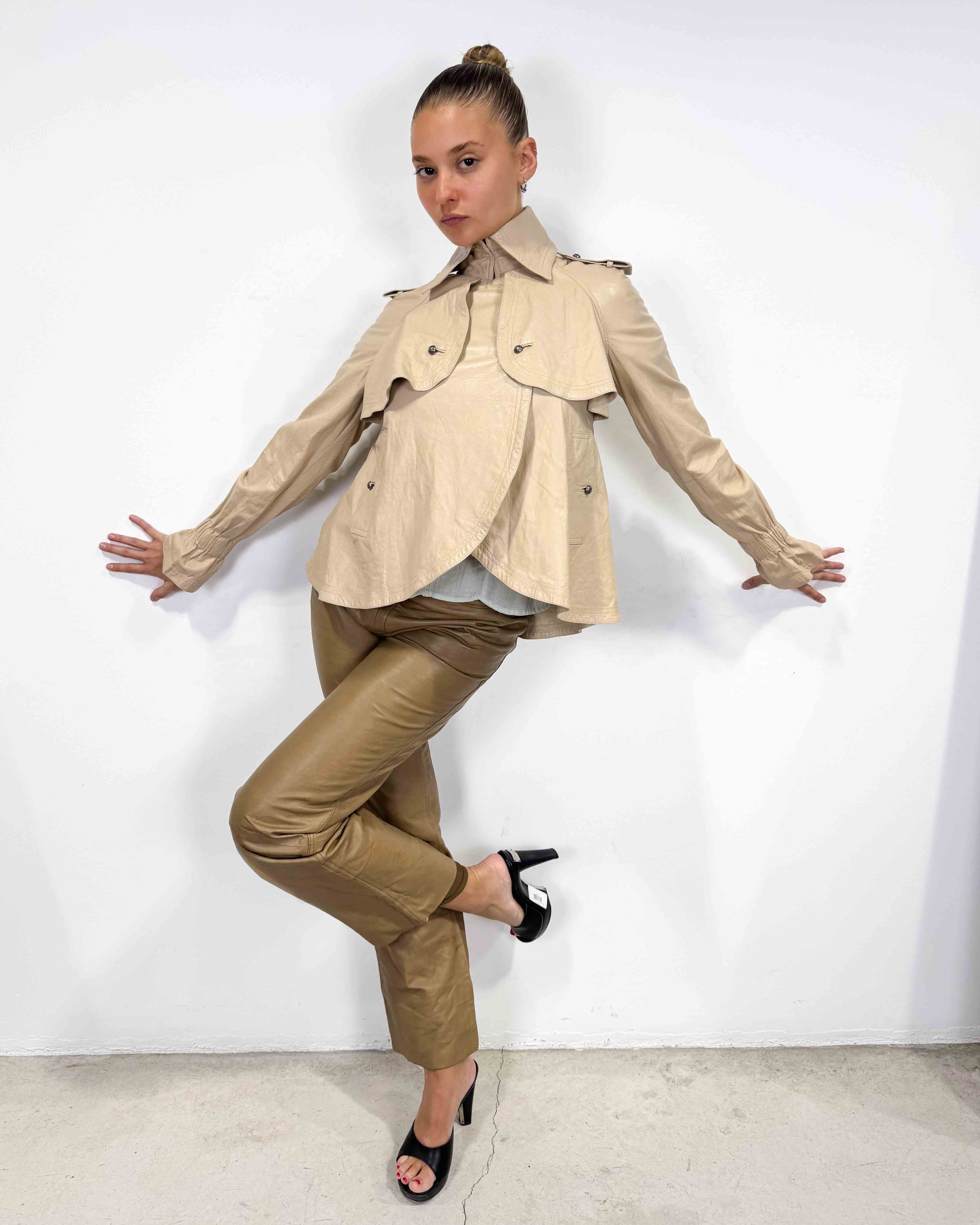 The elaine leather jacket