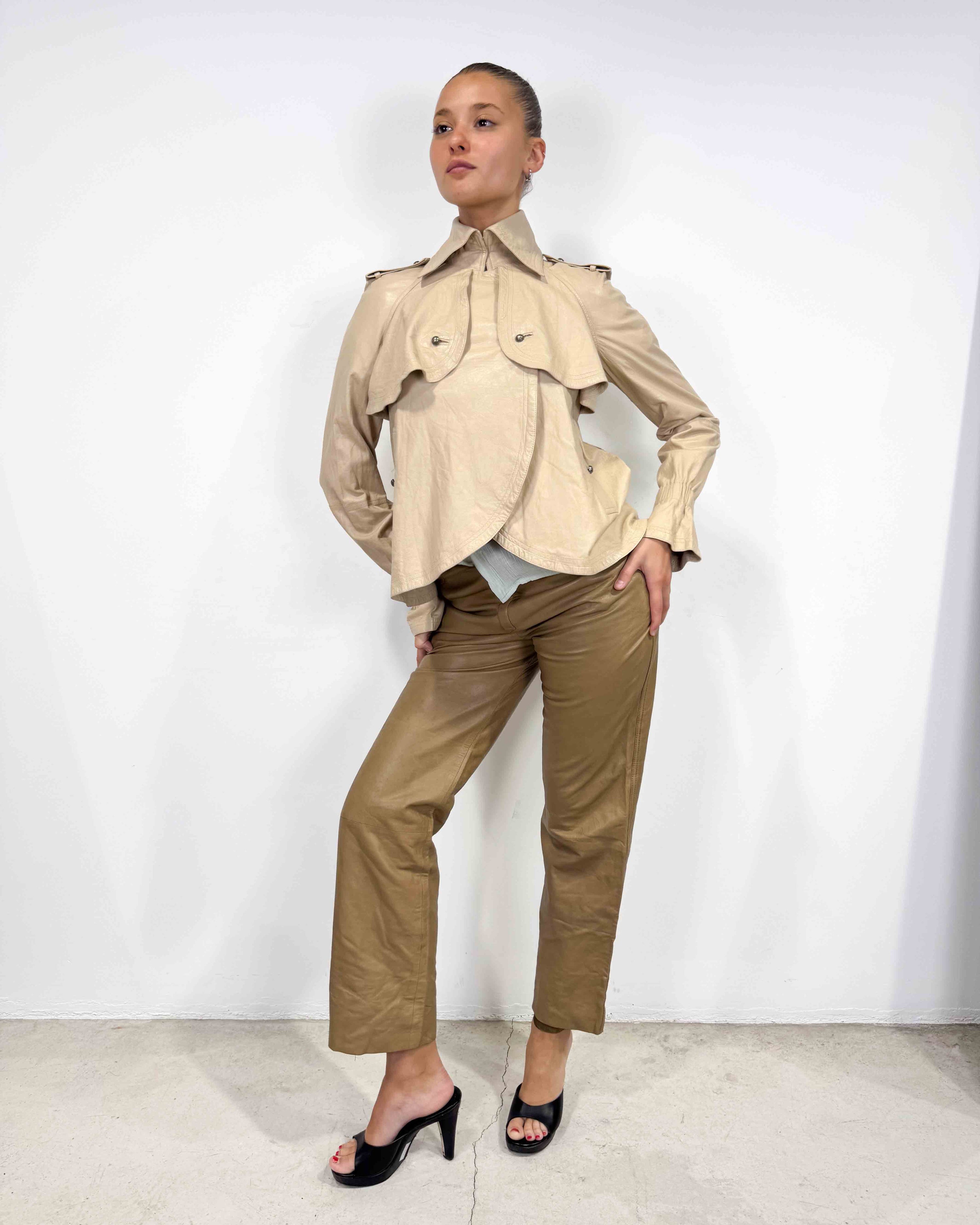 The elaine leather jacket
