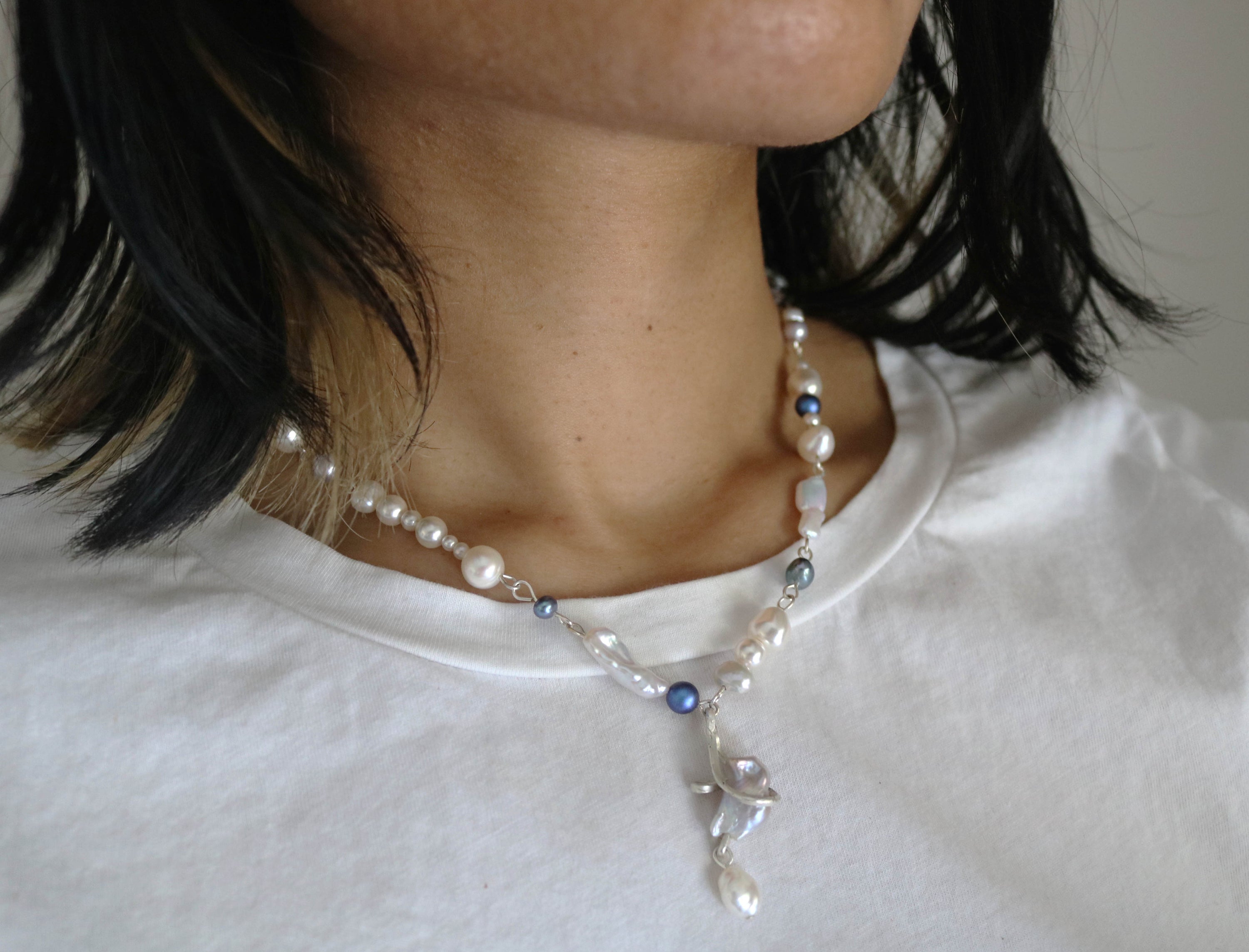 Floating charm necklace