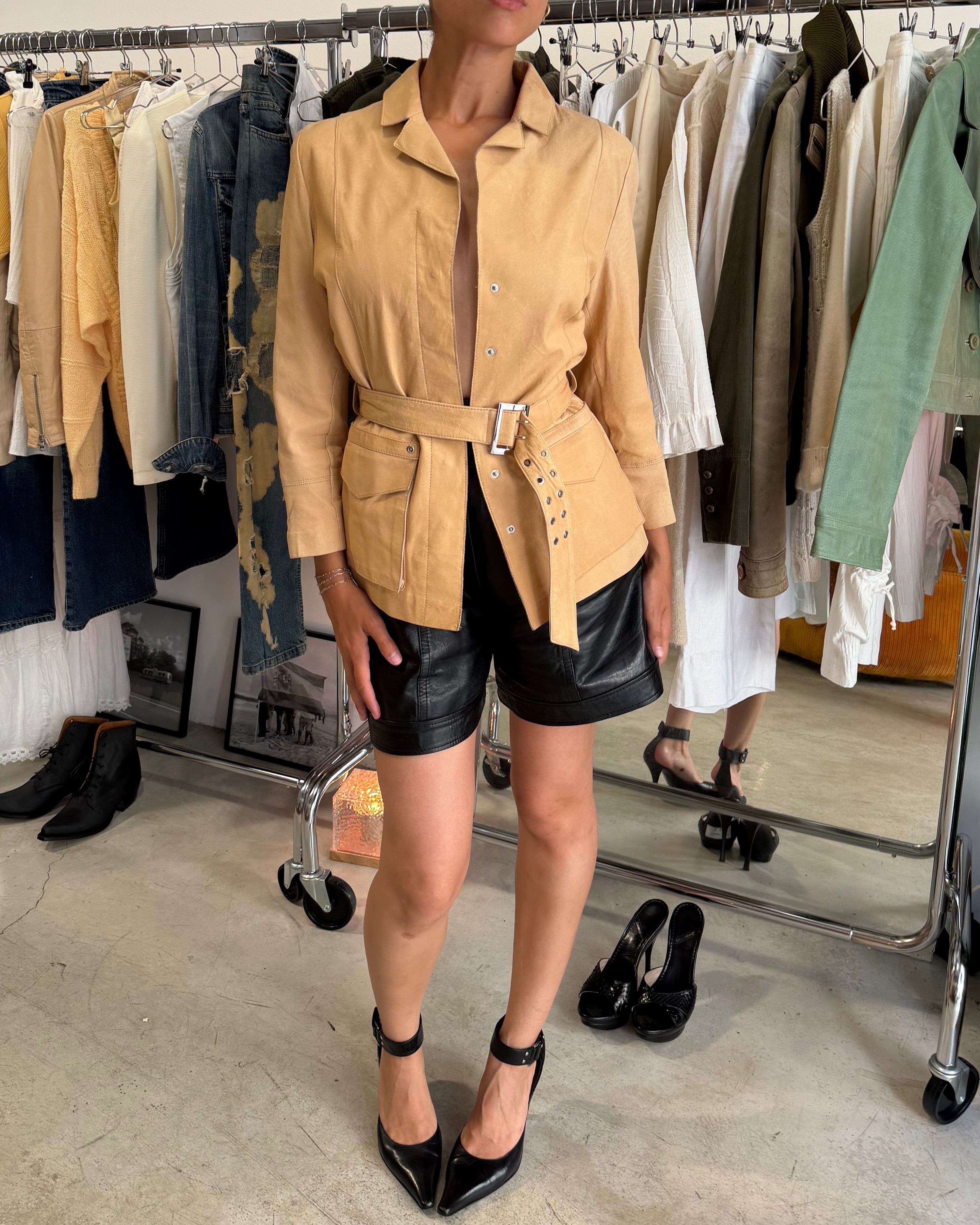 The ruby leather jacket