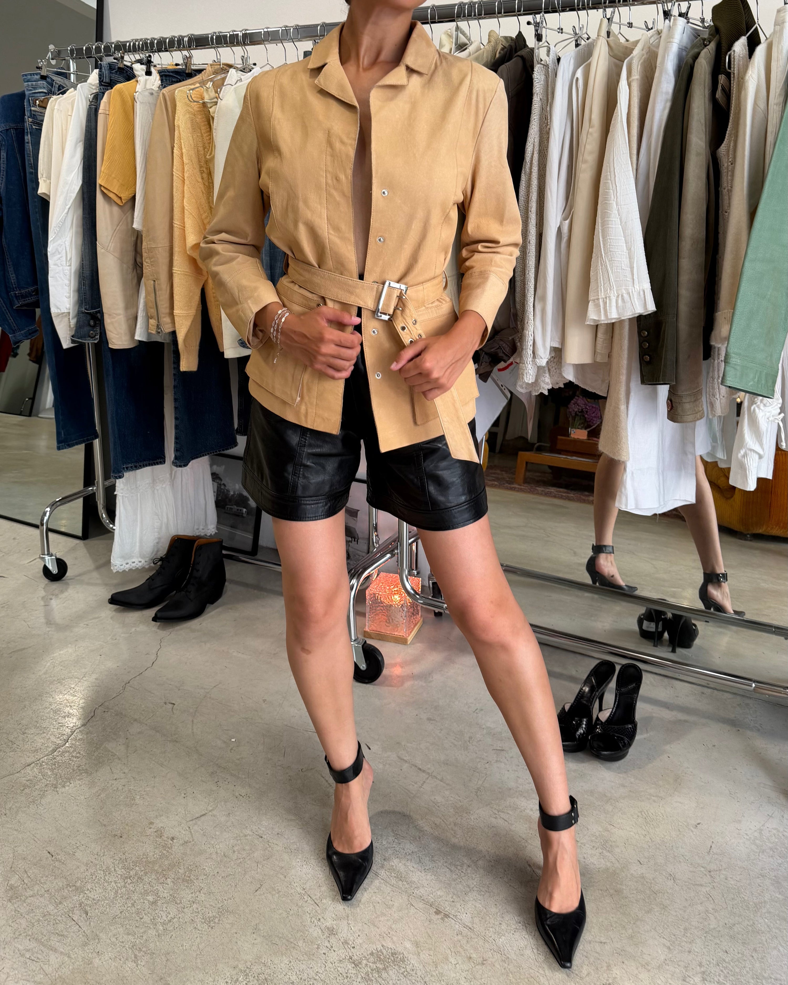 The ruby leather jacket