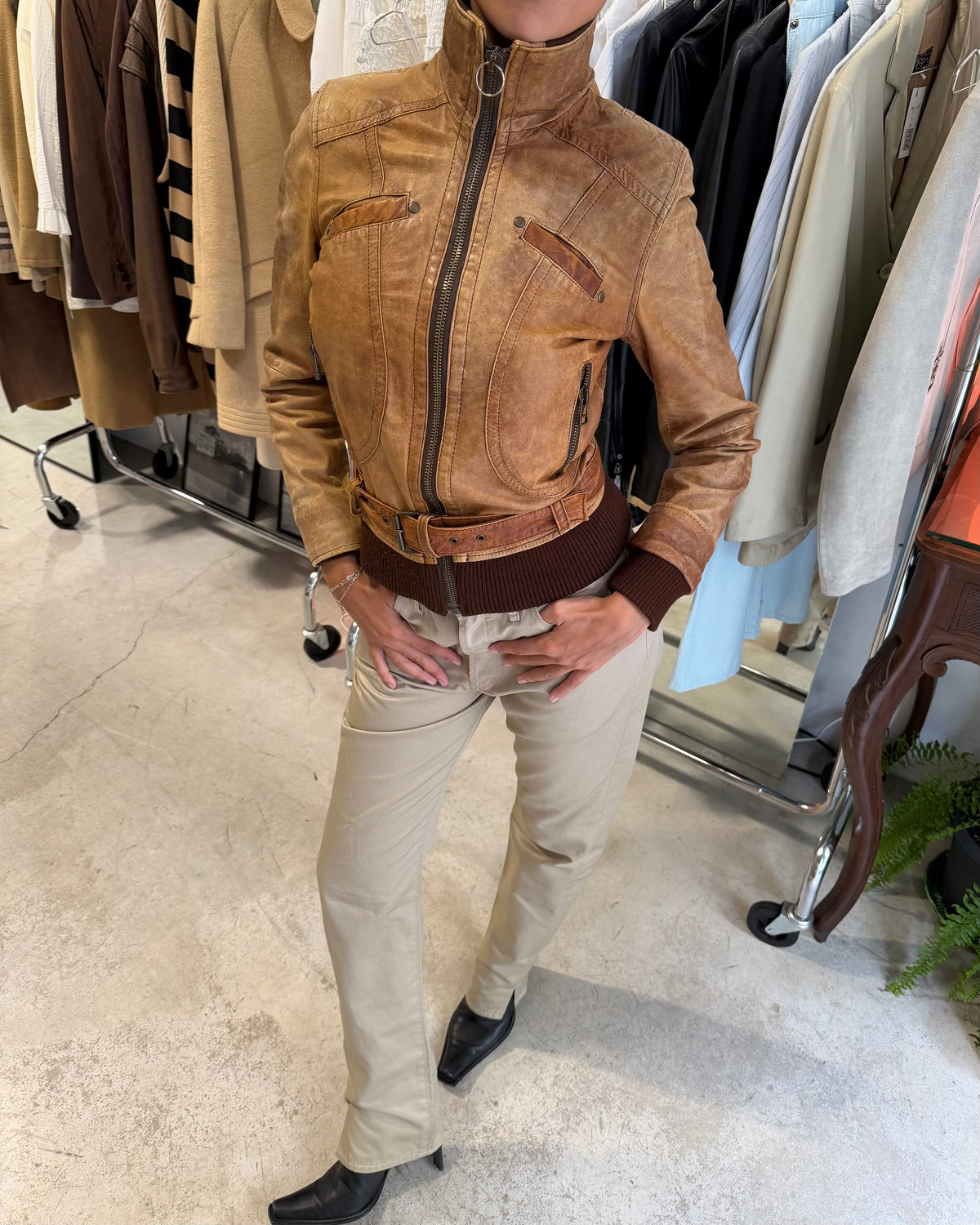 The duna leather jacket