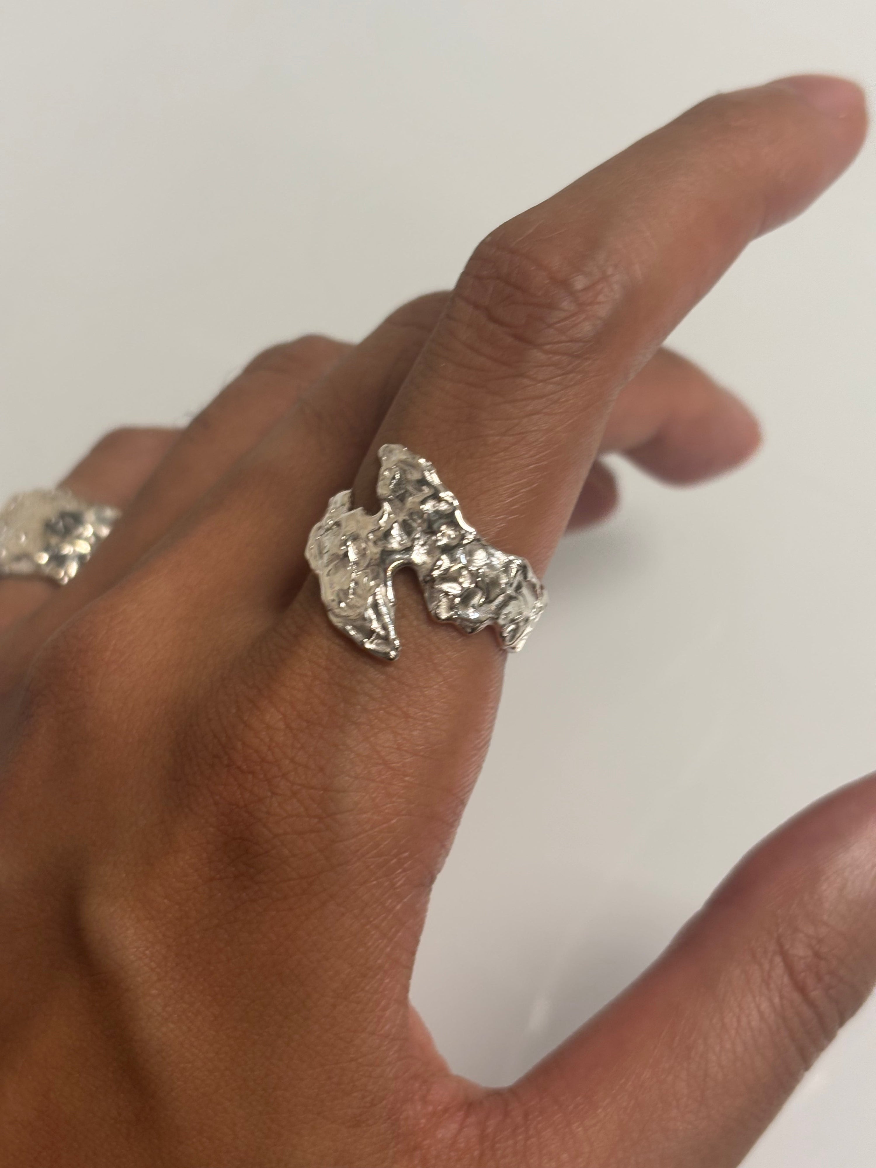 Visceral ring - silver