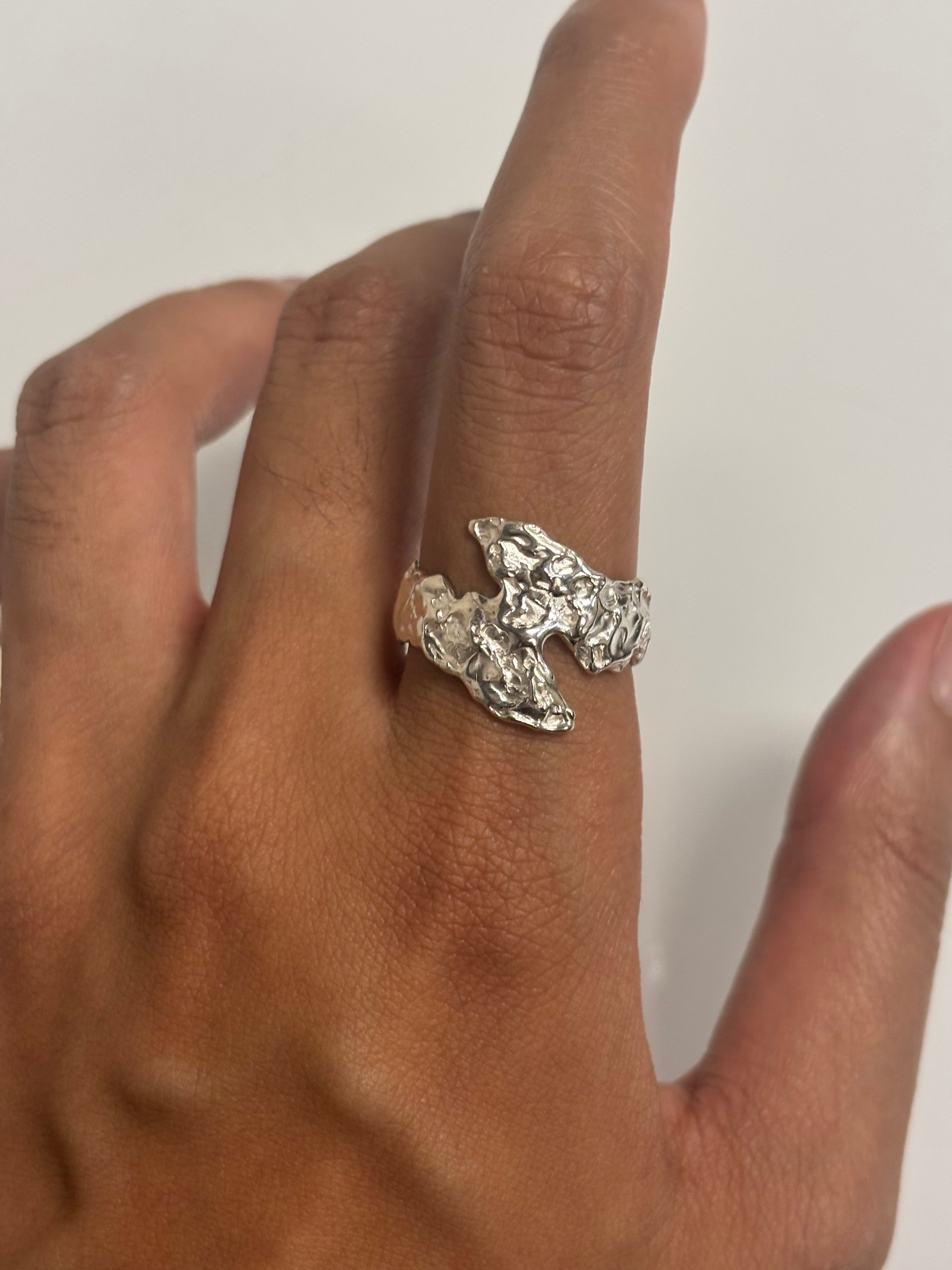 Visceral ring - silver