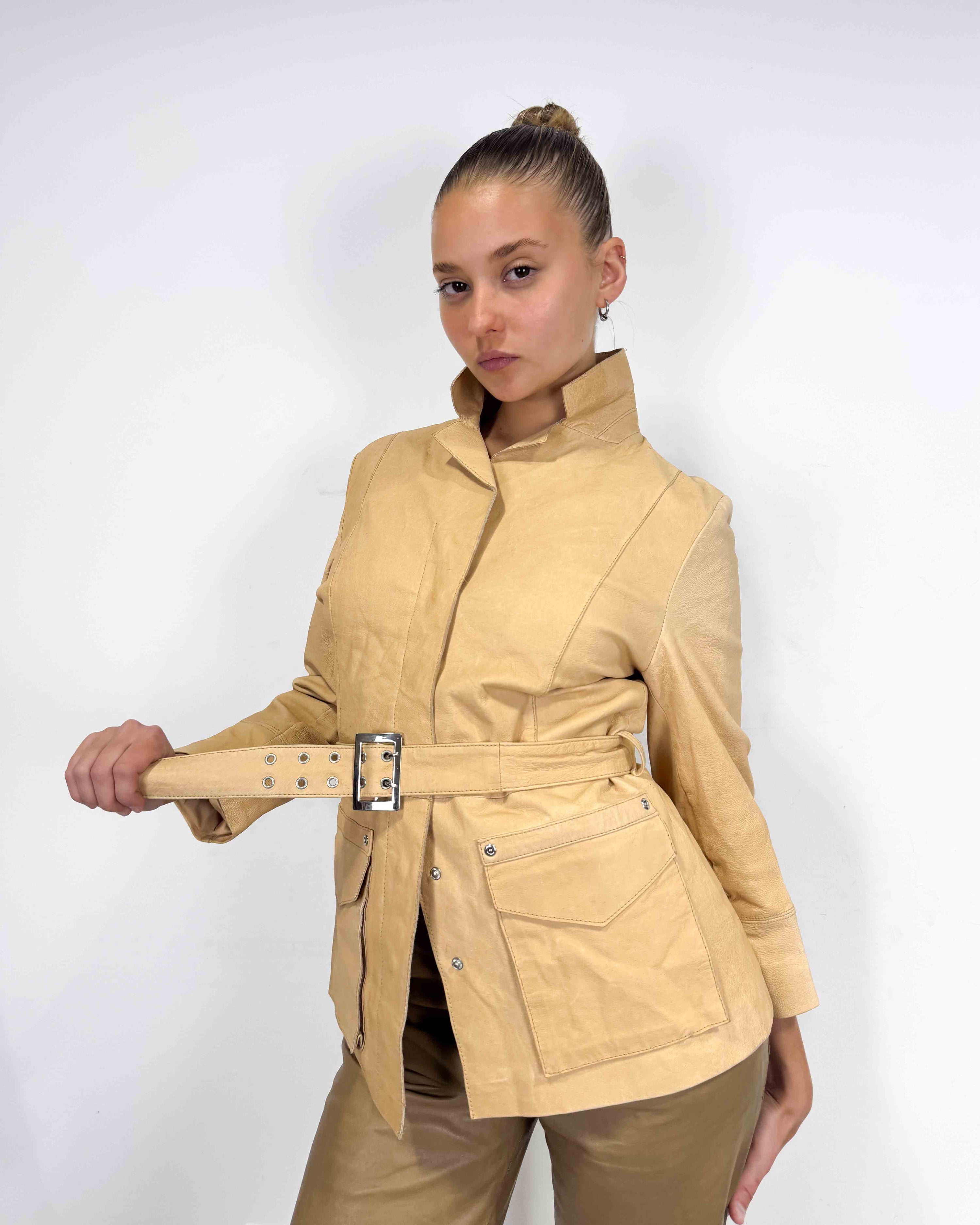 The ruby leather jacket