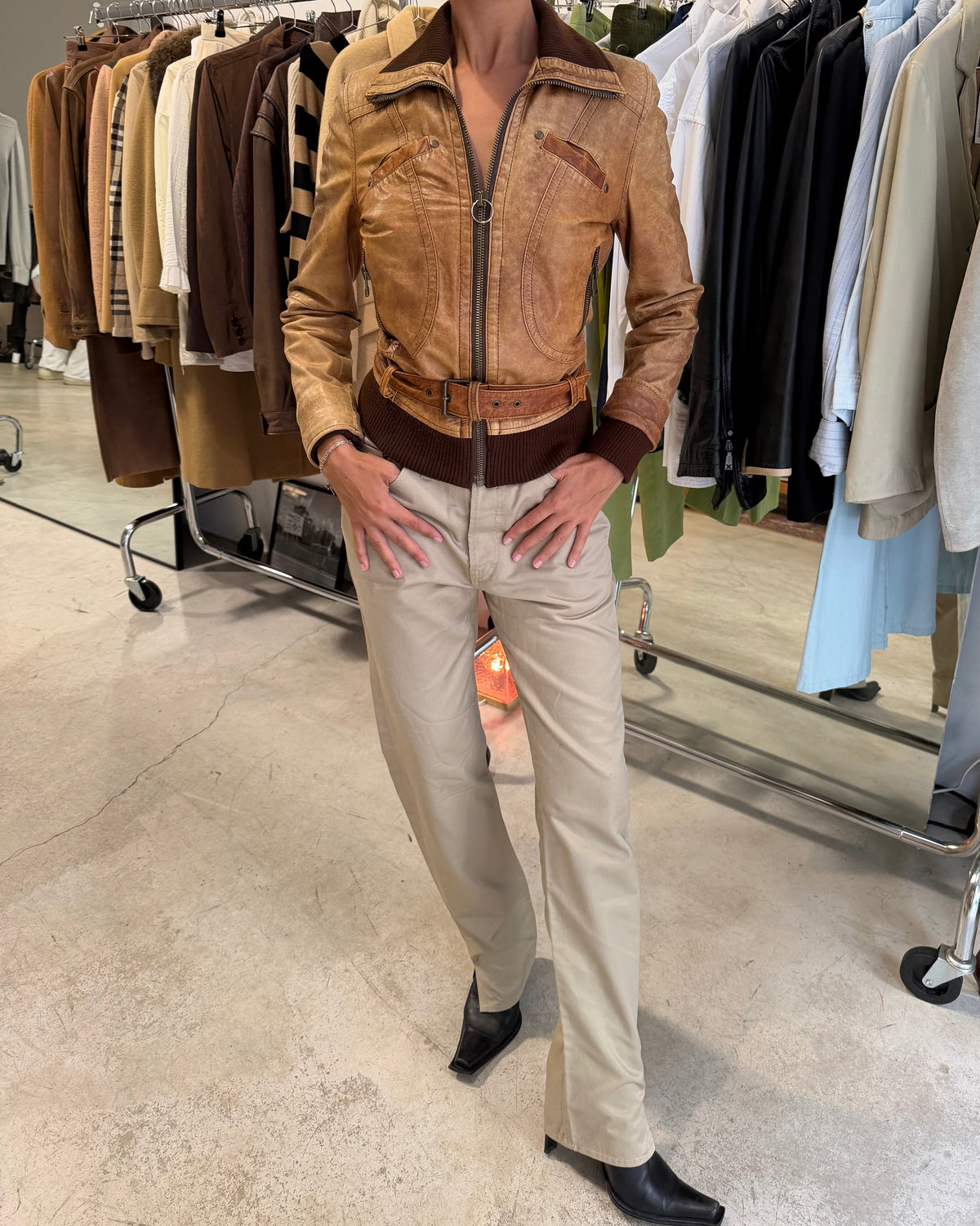 The duna leather jacket