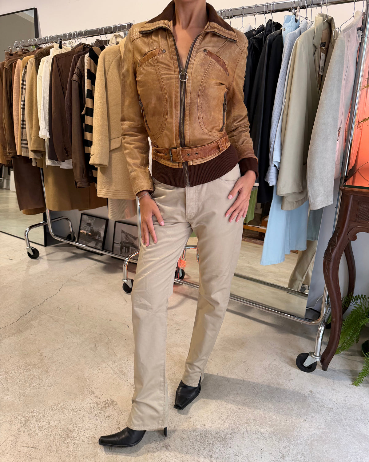The duna leather jacket