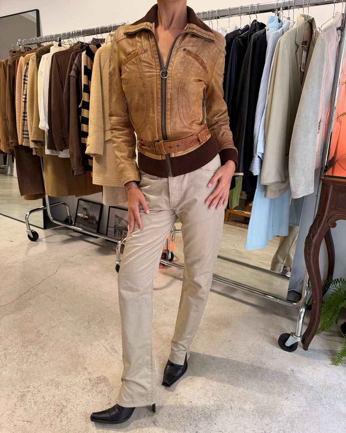 The duna leather jacket