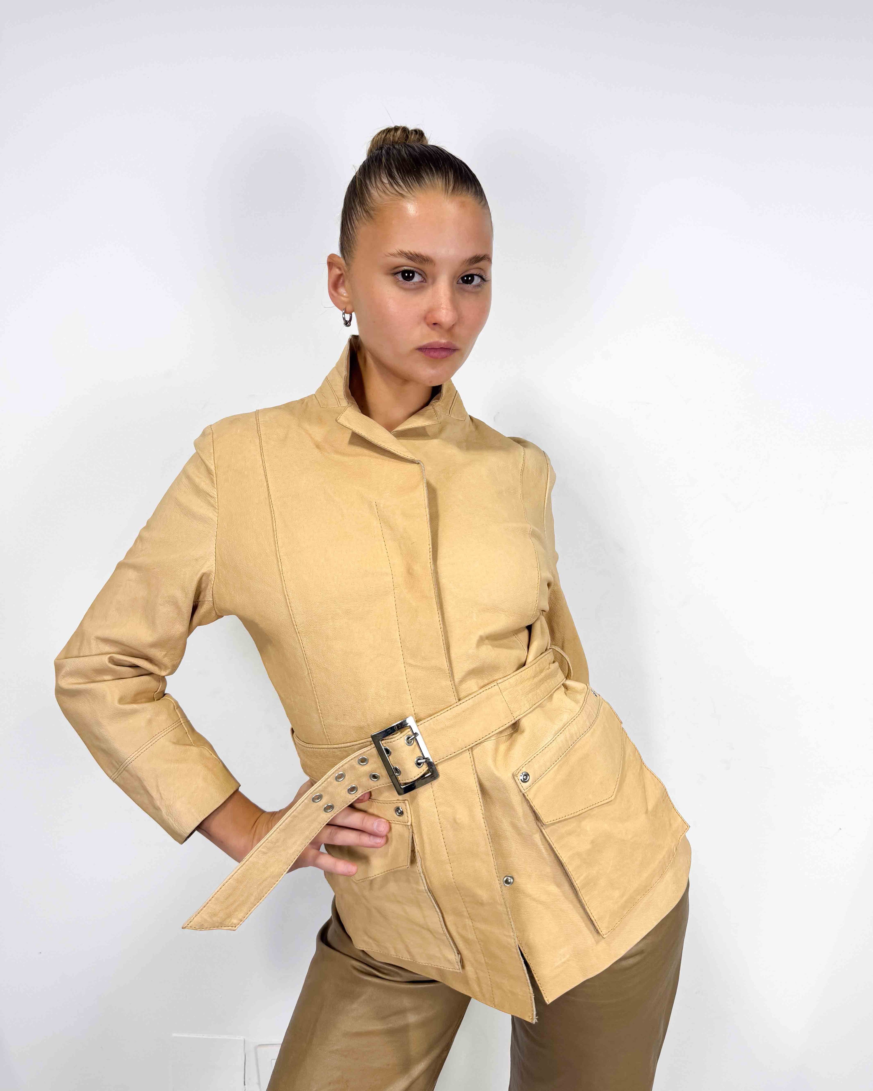The ruby leather jacket