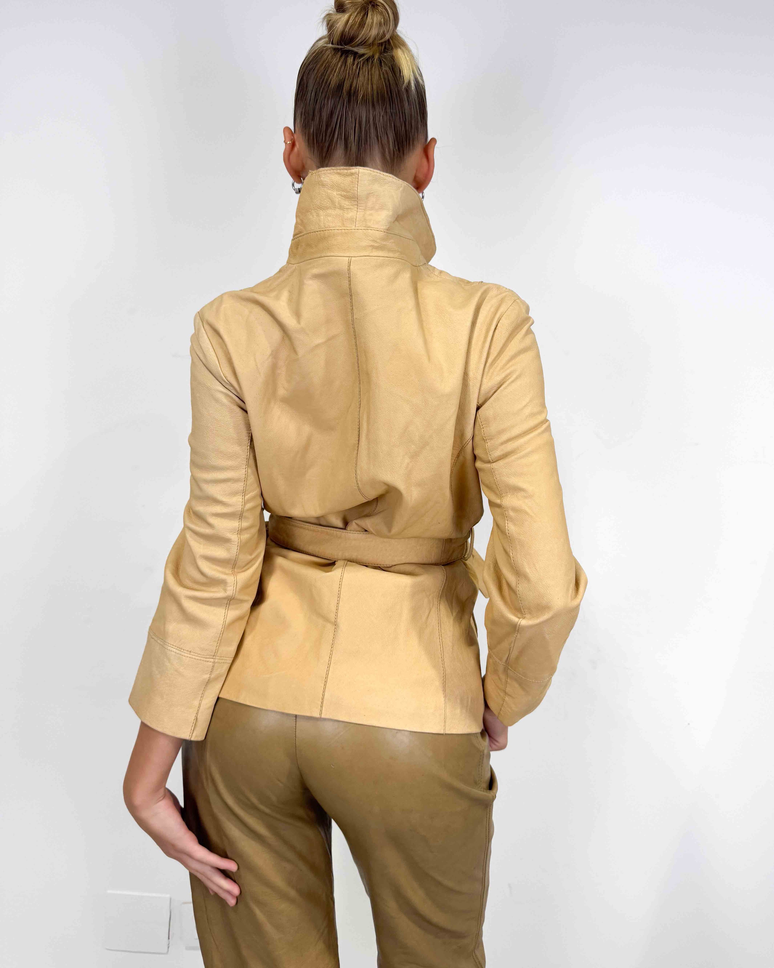 The ruby leather jacket