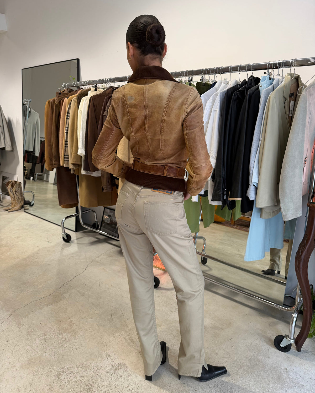 The duna leather jacket