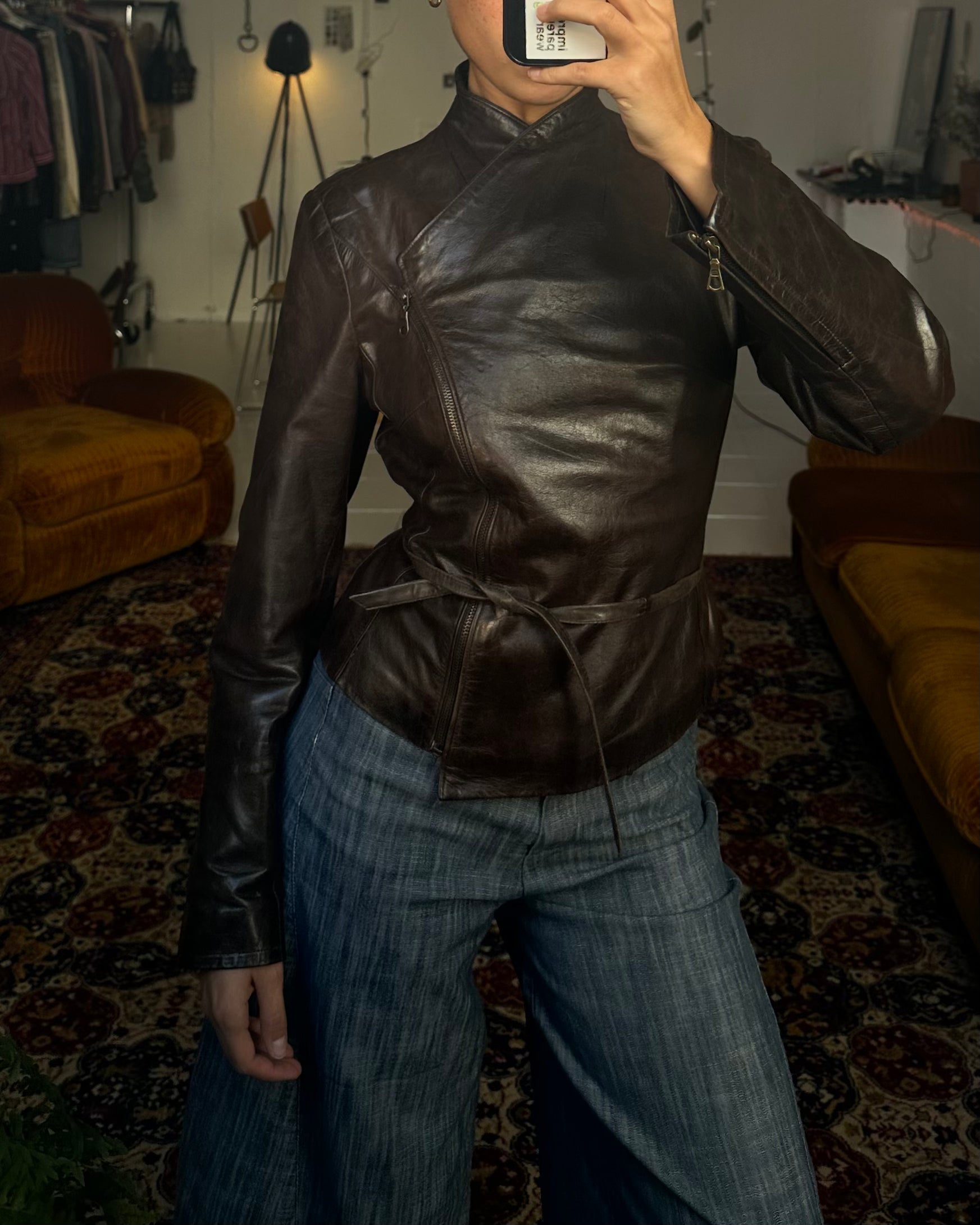 The bella leather jacket