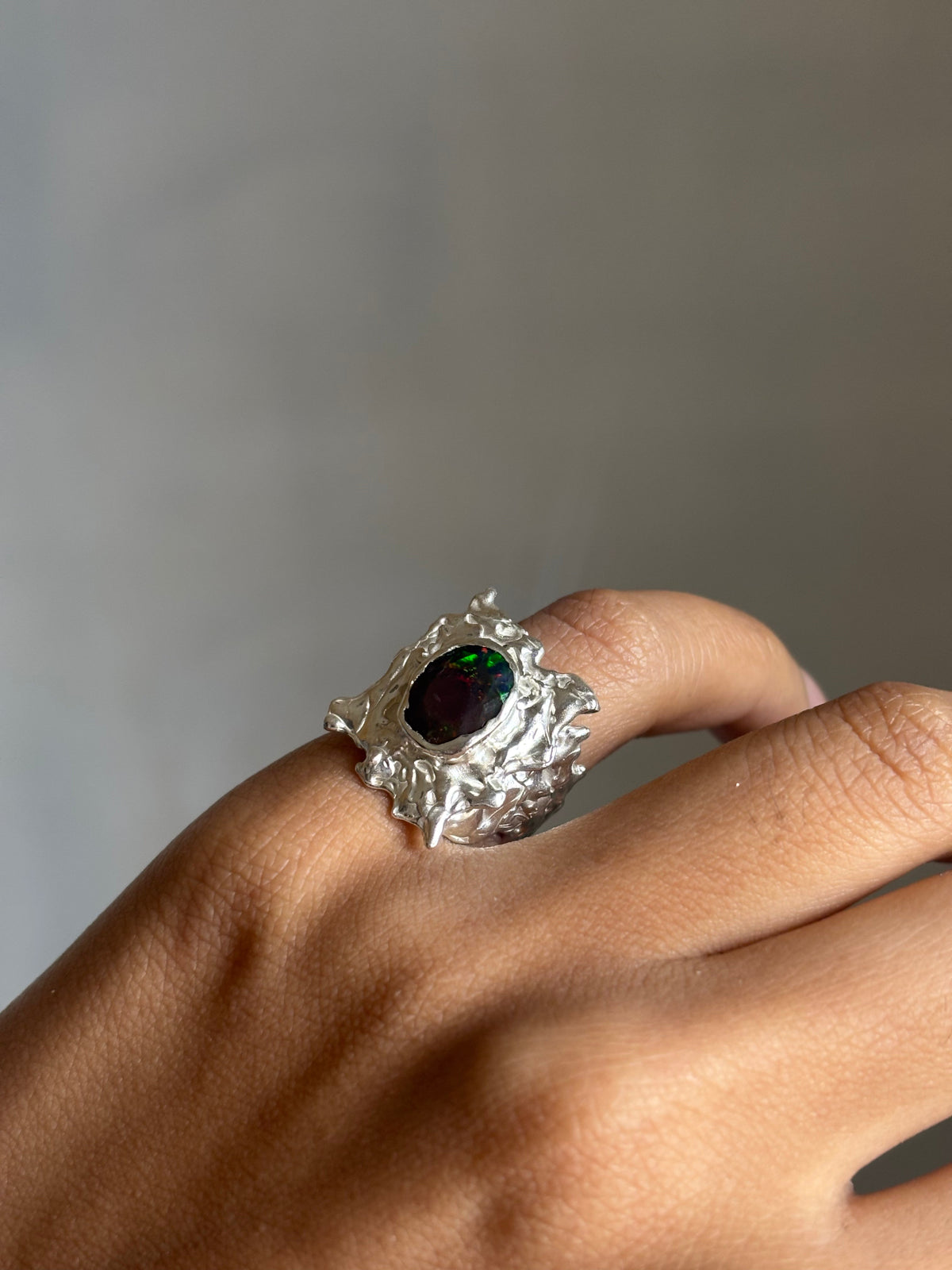 Framed fragment ring - size j