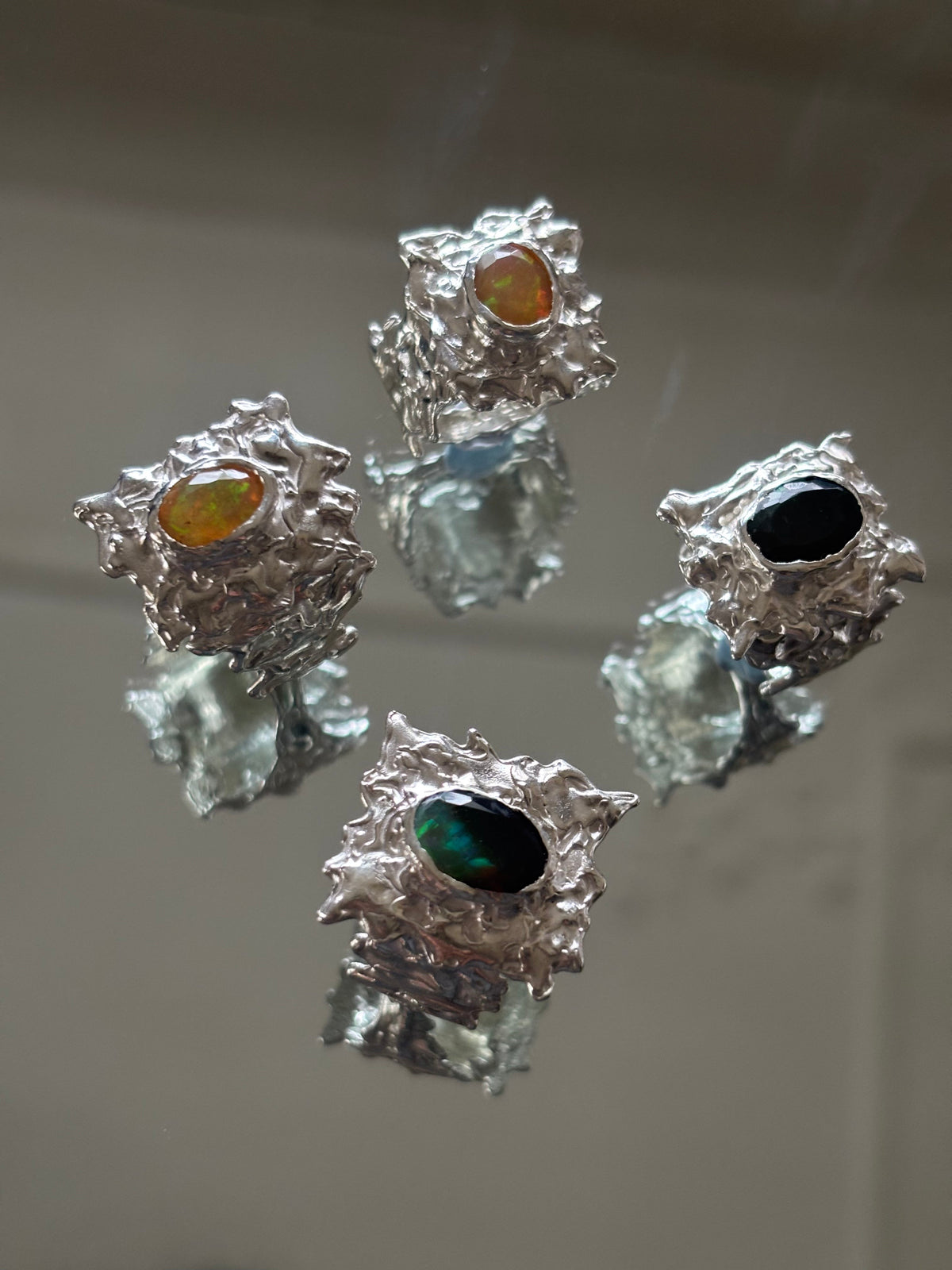 Framed fragment ring - size j
